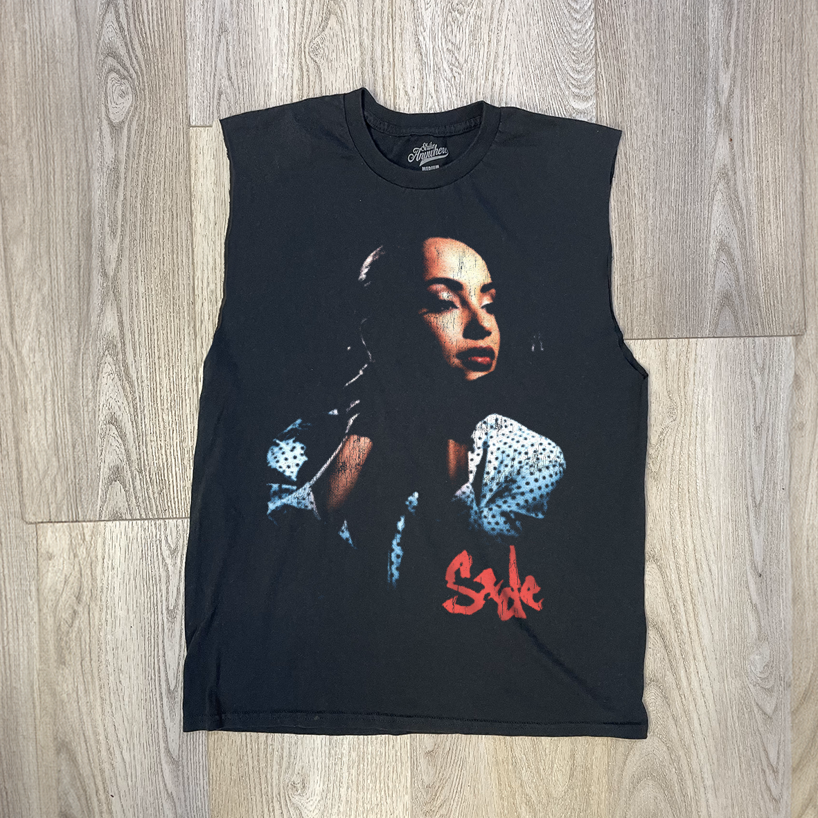 Vintage-Channel Sade '93 Tour Promo Black Cut Off Tank Top-Vintage-Channel