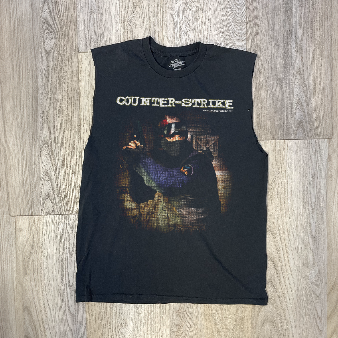 Vintage-Channel Counter Strike 1.6 Promo Black Cut Off Tank Top-Vintage-Channel