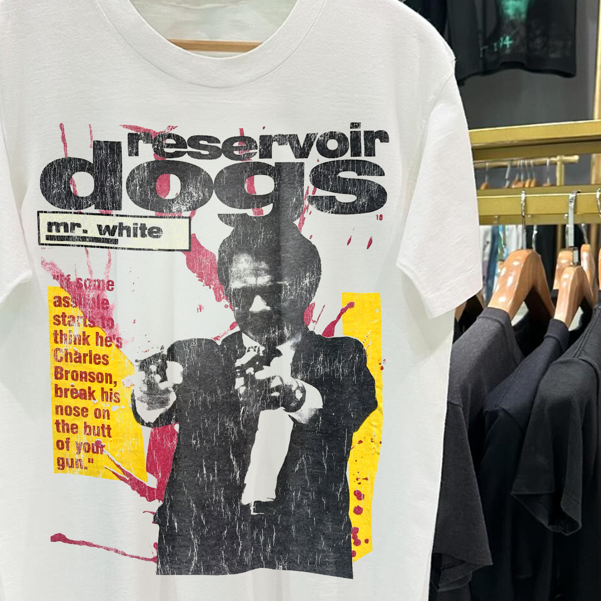 Vintage-Channel 1992 Mr. White 'Reservoir Dogs Promo' Rare White T-Shirt-Vintage-Channel