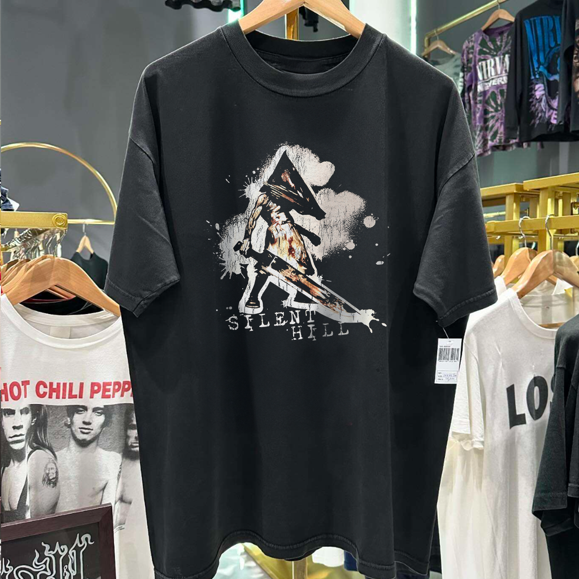 Vintage-Channel Silent Hill Pyramid Head Promo Vintage T-Shirt-Vintage-Channel