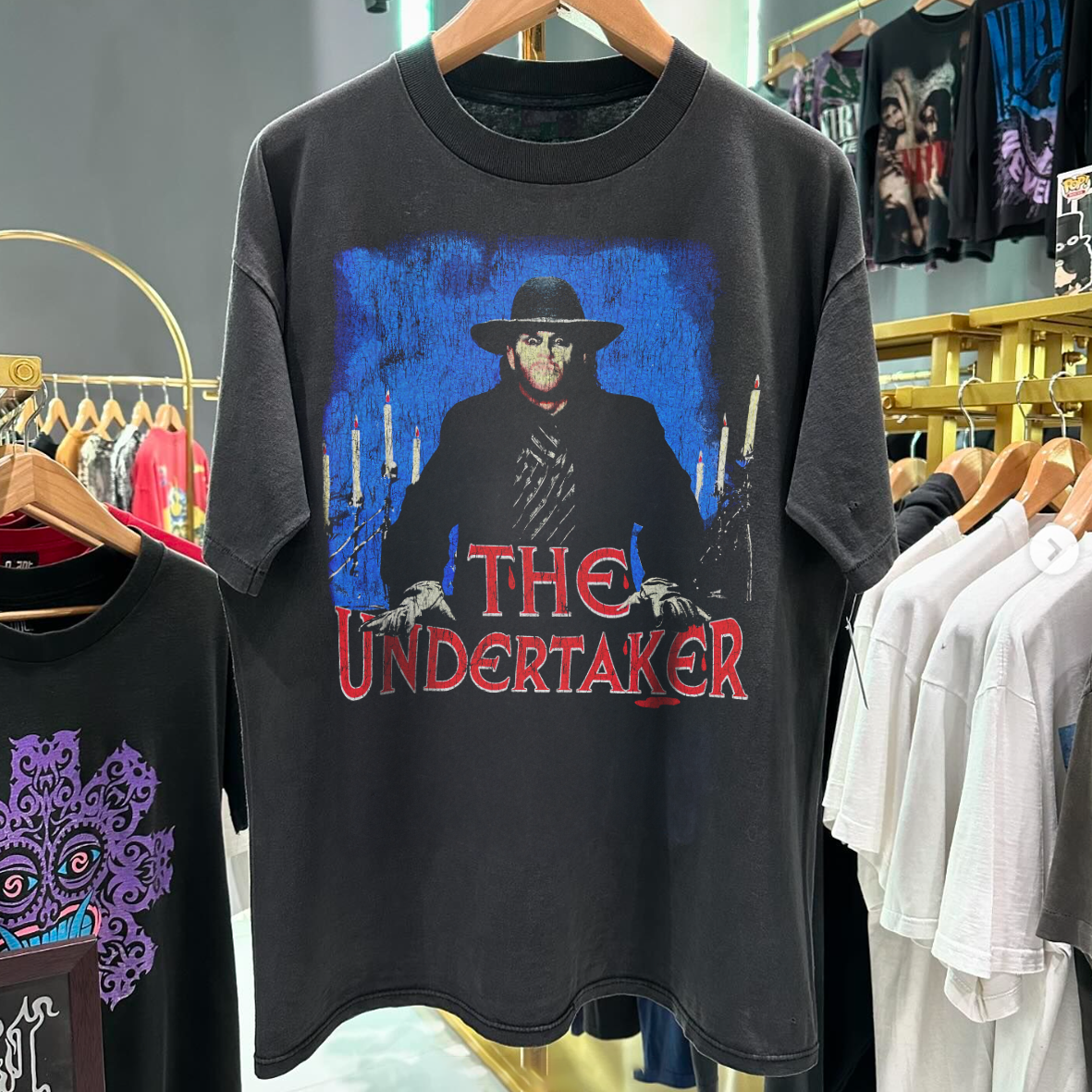 Vintage-Channel The Undertaker Vintage Rare Black T-Shirt-Vintage-Channel
