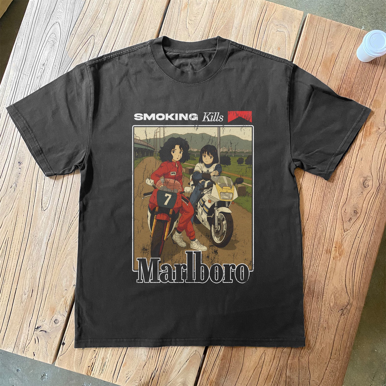 Vintage-Channel Smokingkills Vintage Black T-Shirt-Vintage-Channel