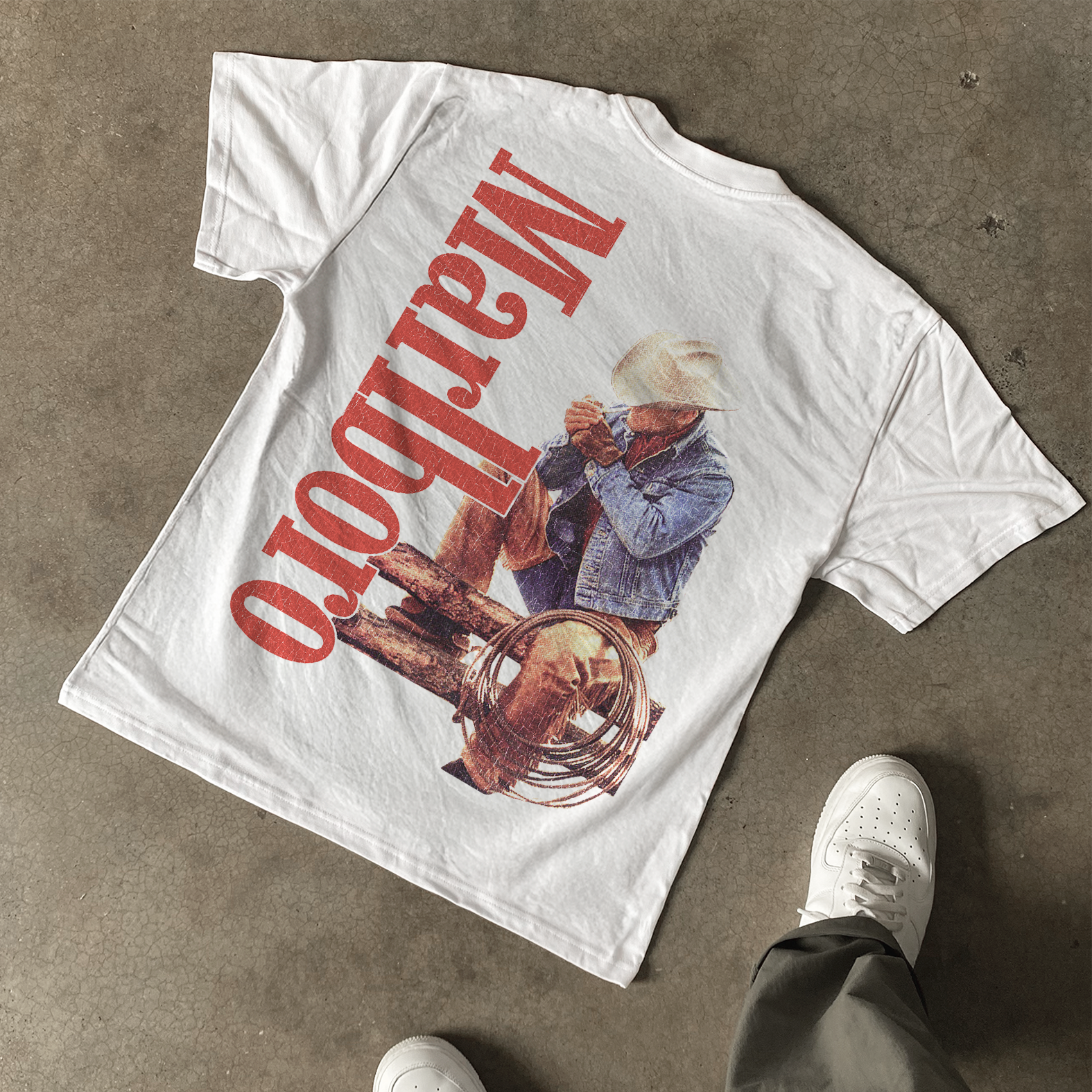 Vintage-Channel Marlo smoker Heavyweight White T-Shirt-Vintage-Channel