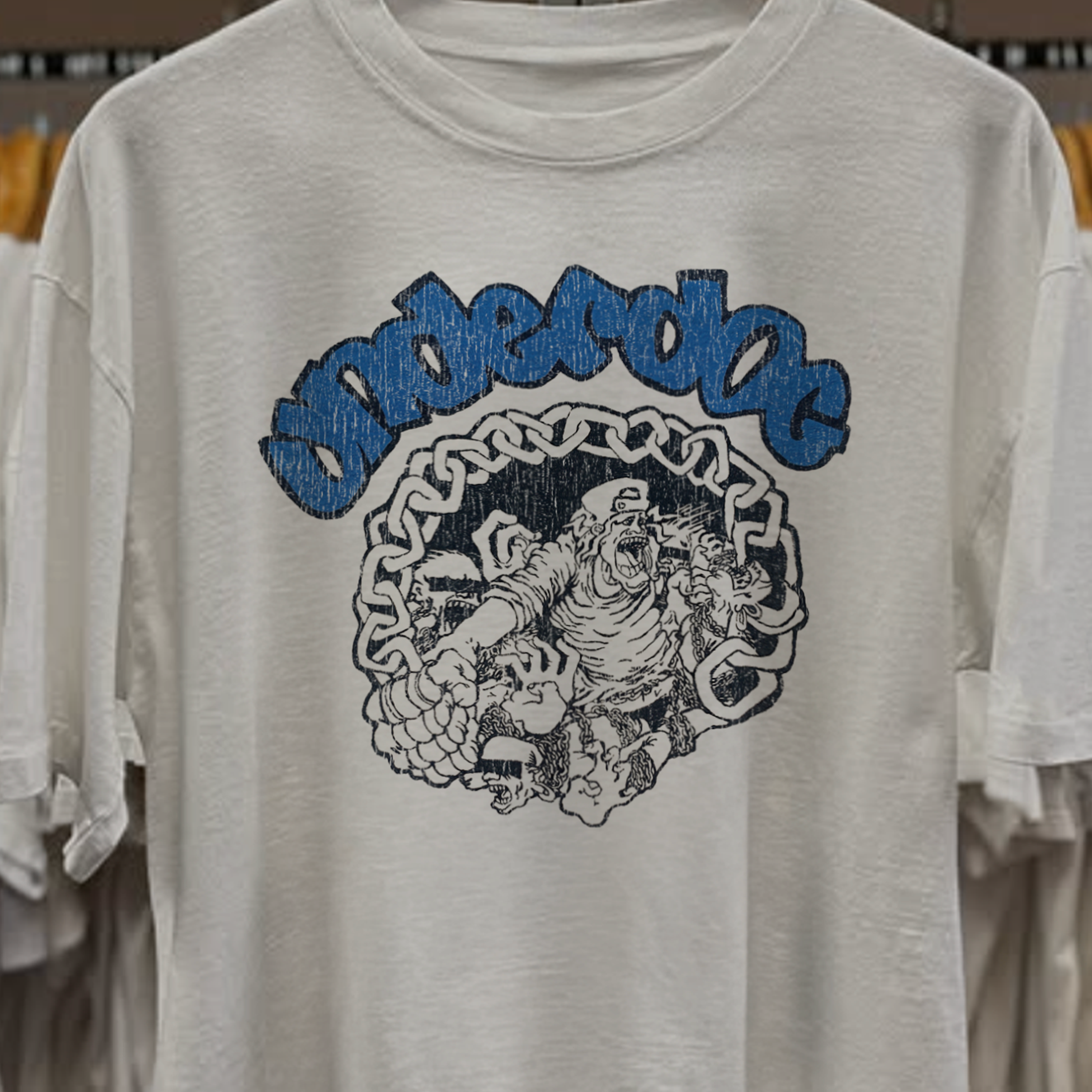 Vintage-Channel Rare 80's Underdog Hardcore White Tee-Vintage-Channel
