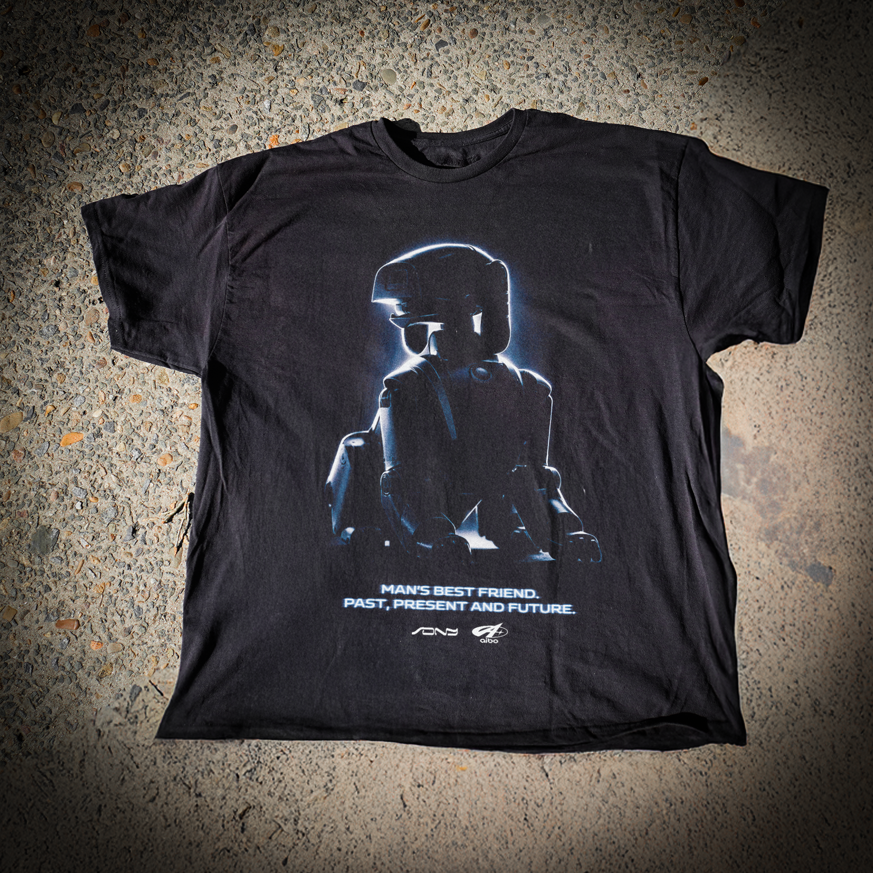Vintage-Channel Sony 'AIBO' Robo-Dog 90s Promo Faded Tee-Vintage-Channel
