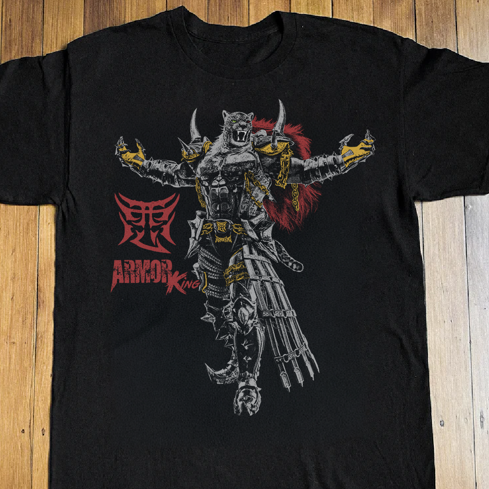 Vintage-Channel Armor King Black Tee-Vintage-Channel