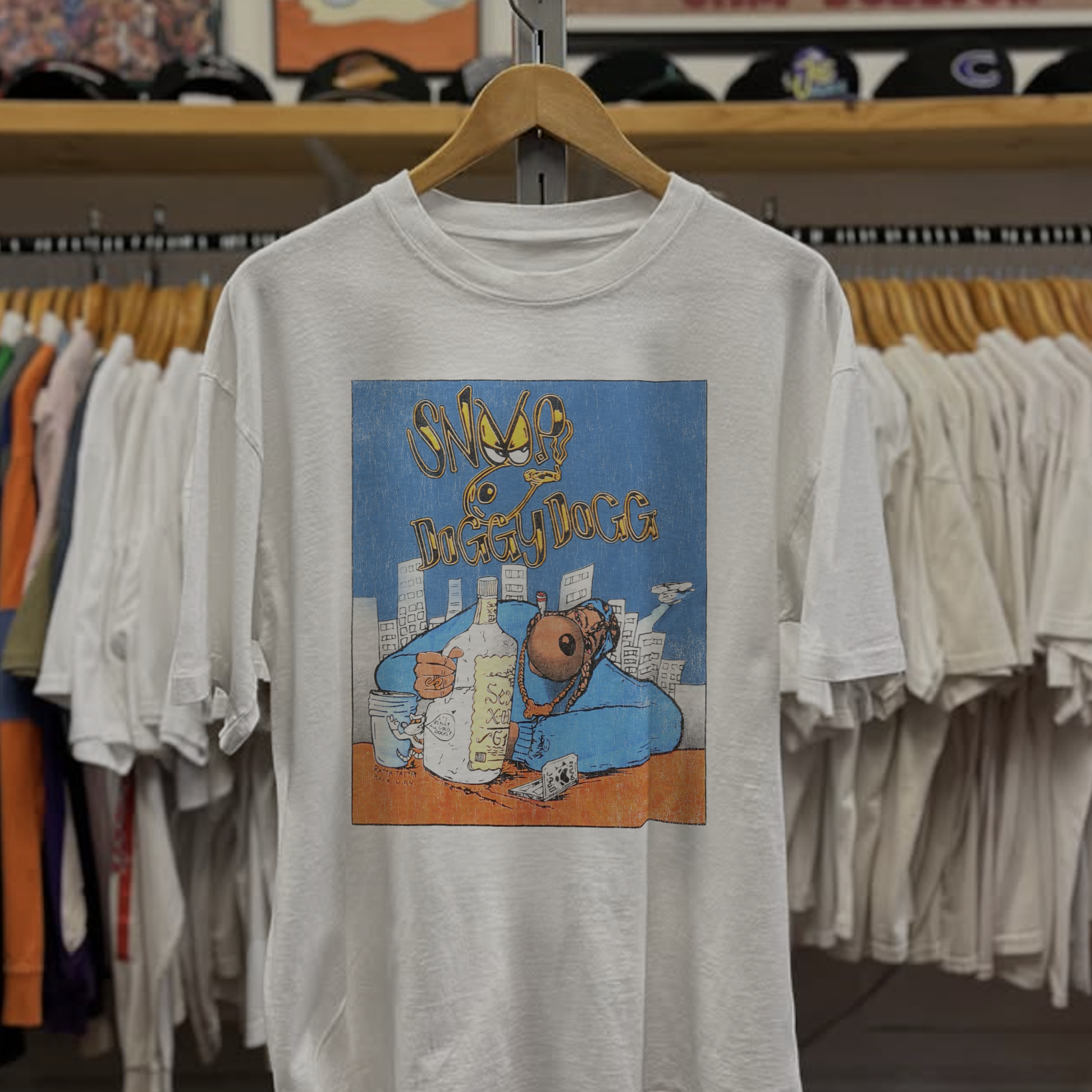 Vintage-Channel Rare Snoop Dogg White Tee-Vintage-Channel