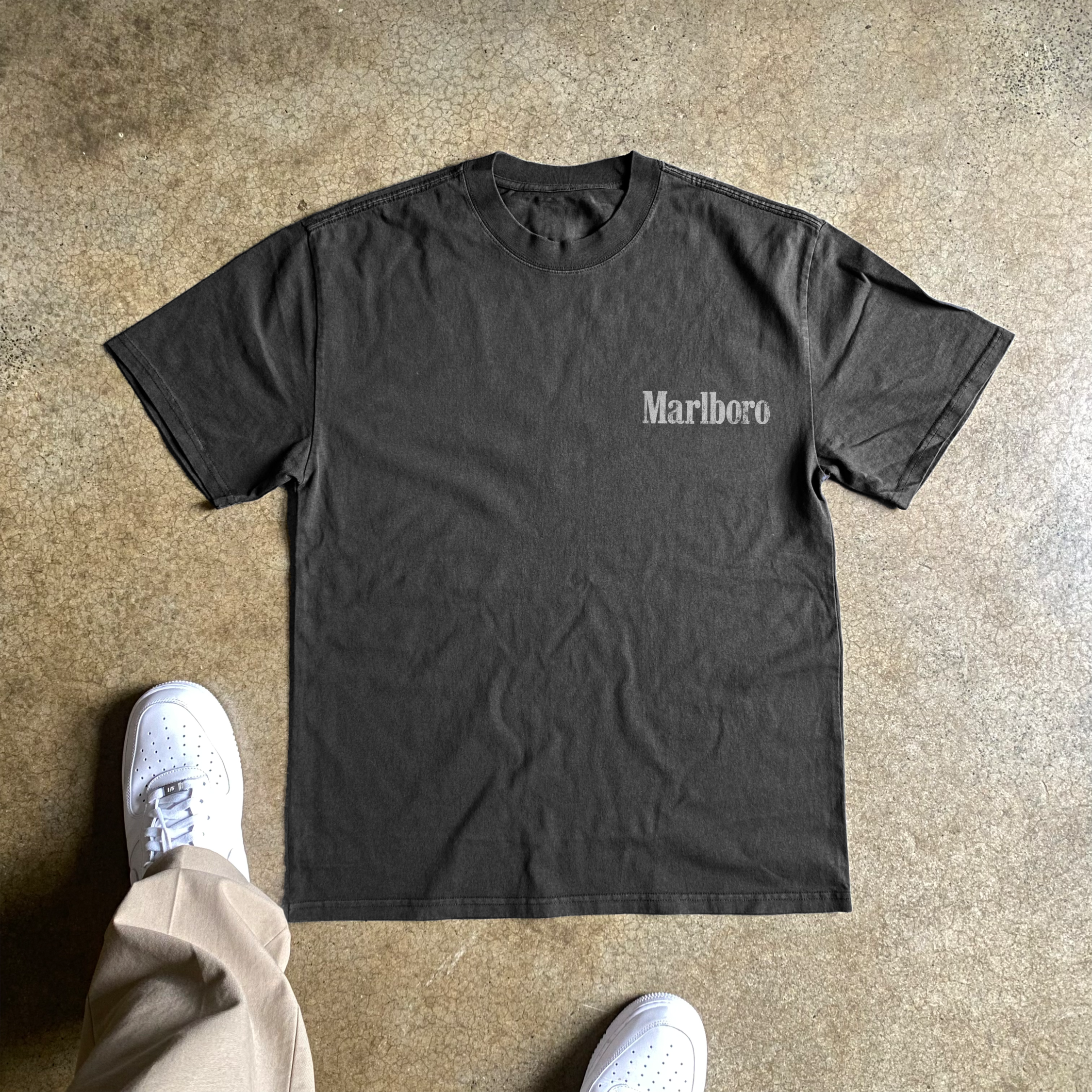 Vintage-Channel Cowboy Hill Vintage Black T-Shirt-Vintage-Channel
