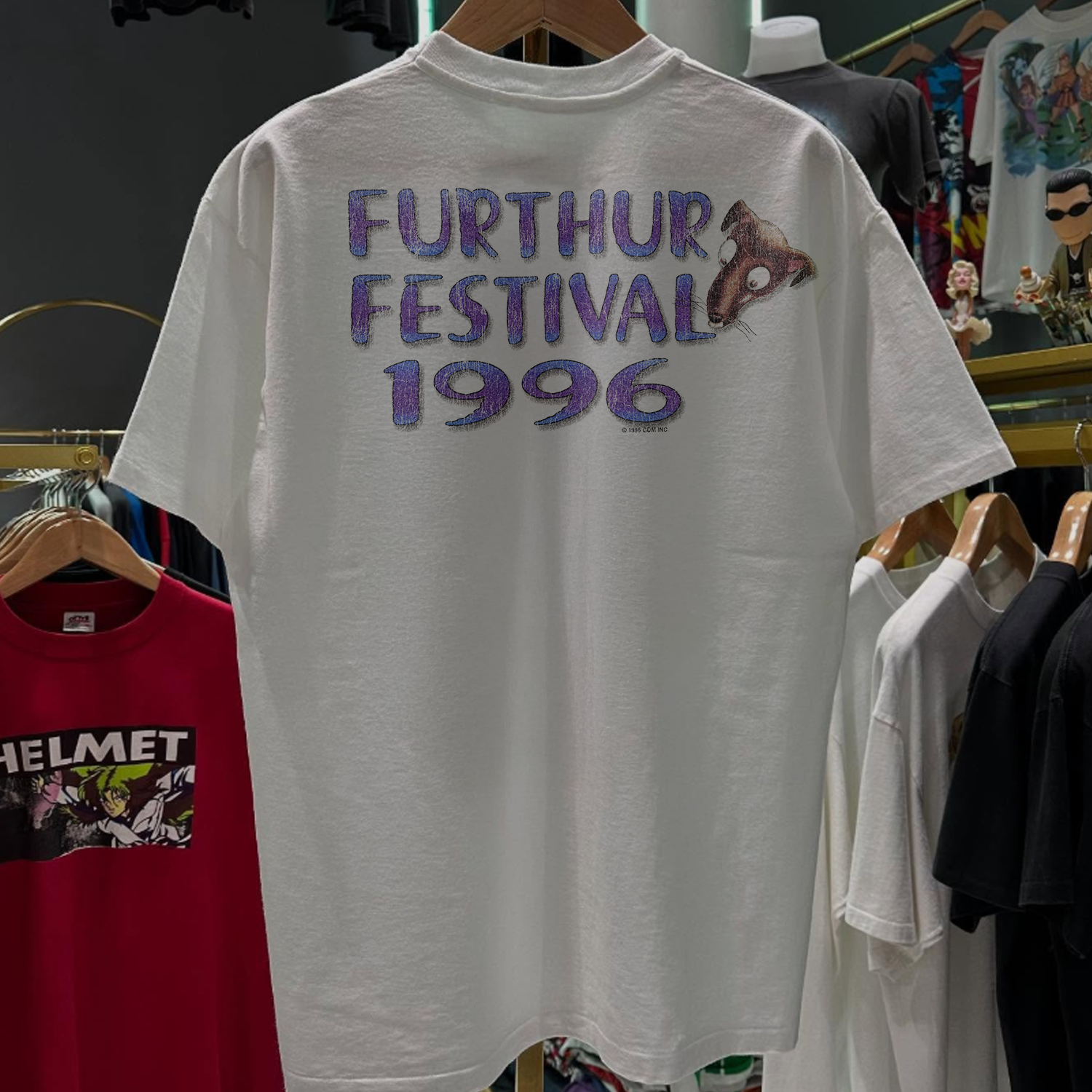 Vintage-Channel 1996 Ratdog Furtherfest 96 Rare White T-Shirt-Vintage-Channel
