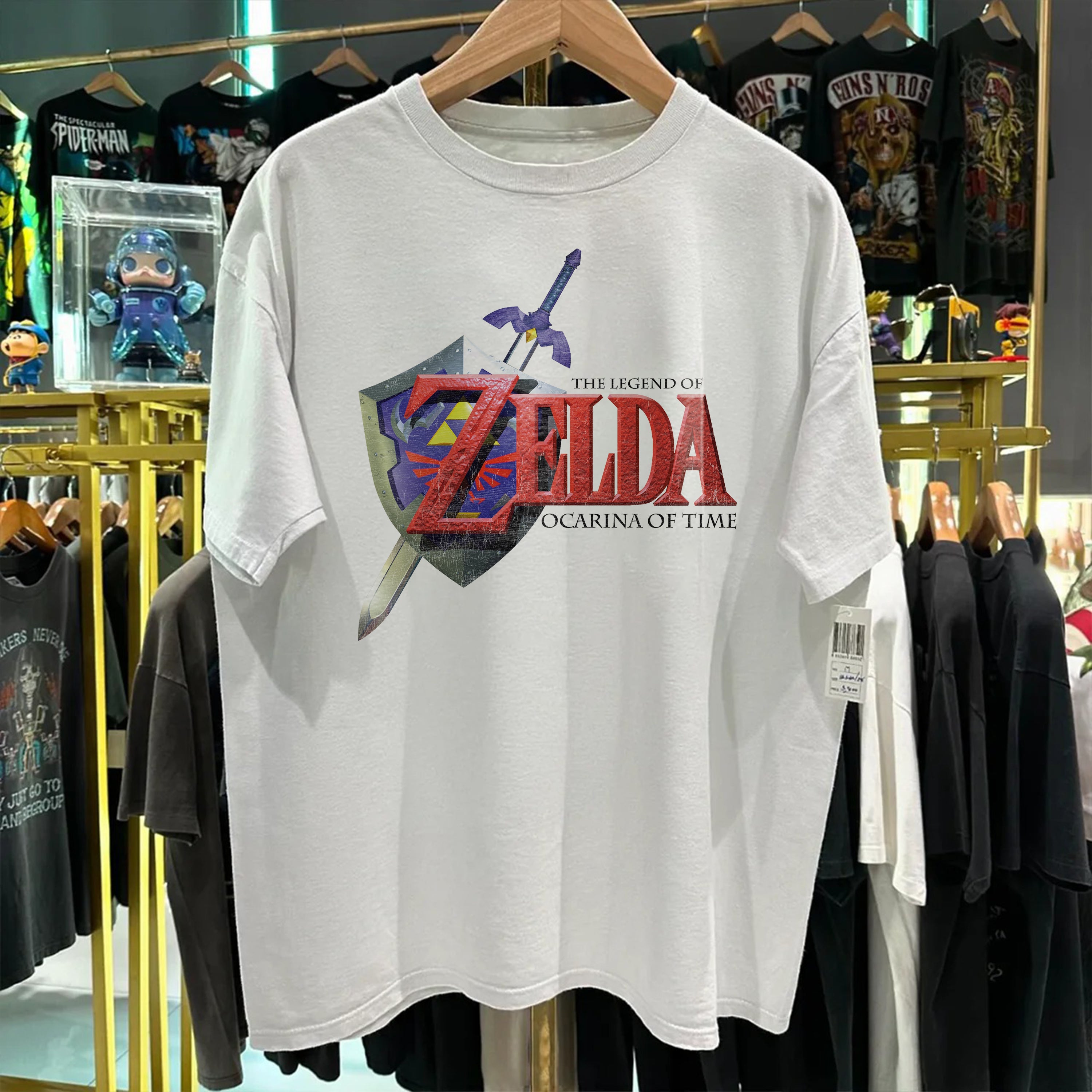 Vintage-Channel The Legend Of Zelda - Ocarina Of Time (1998) White T-Shirt-Vintage-Channel