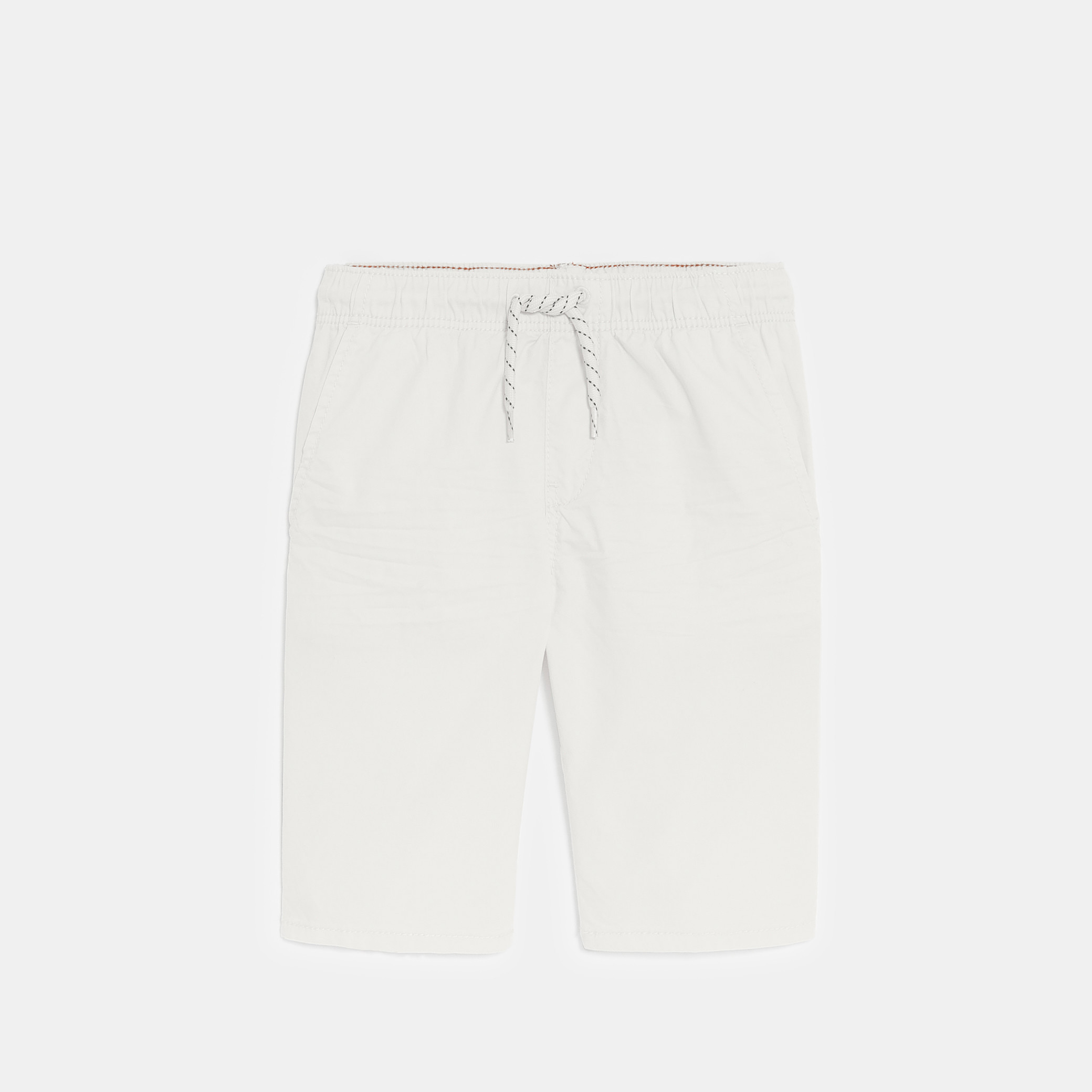 Bermuda rouge garçon - Blanc