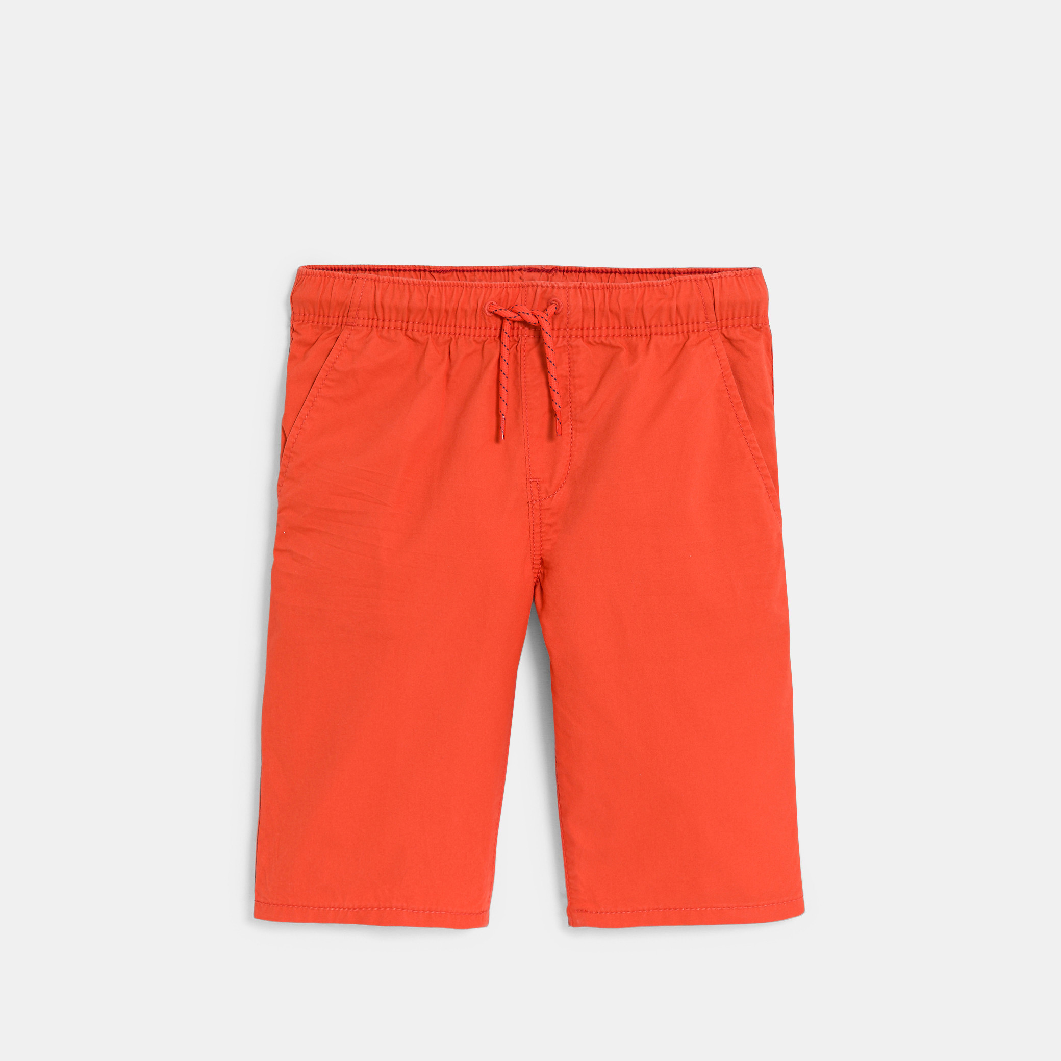 Bermuda rouge garçon - Orange sirop