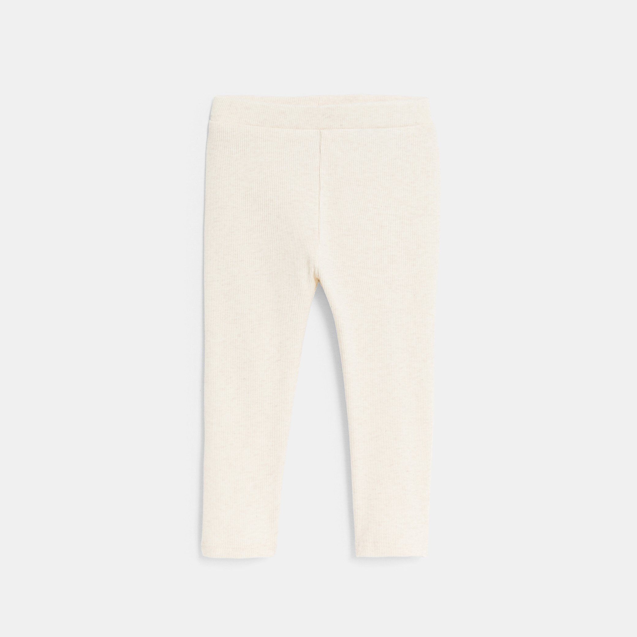 Legging rose bébé fille - beige moucheté
