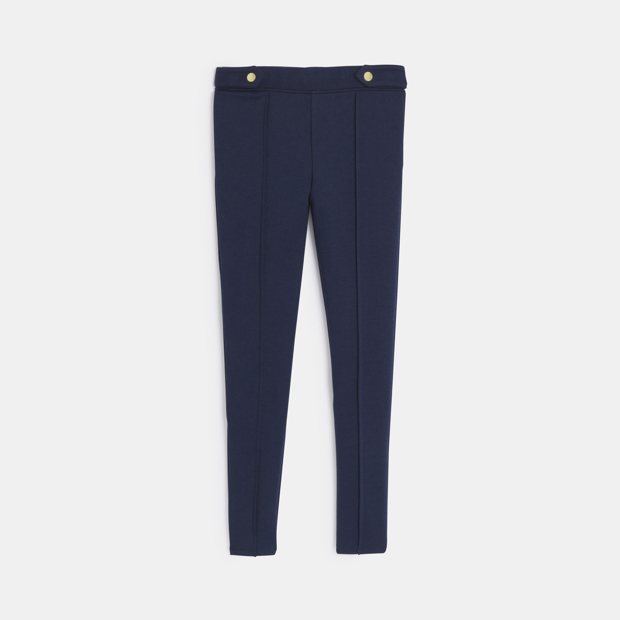 Jegging chic en jersey Milano noir fille - Bleu navy