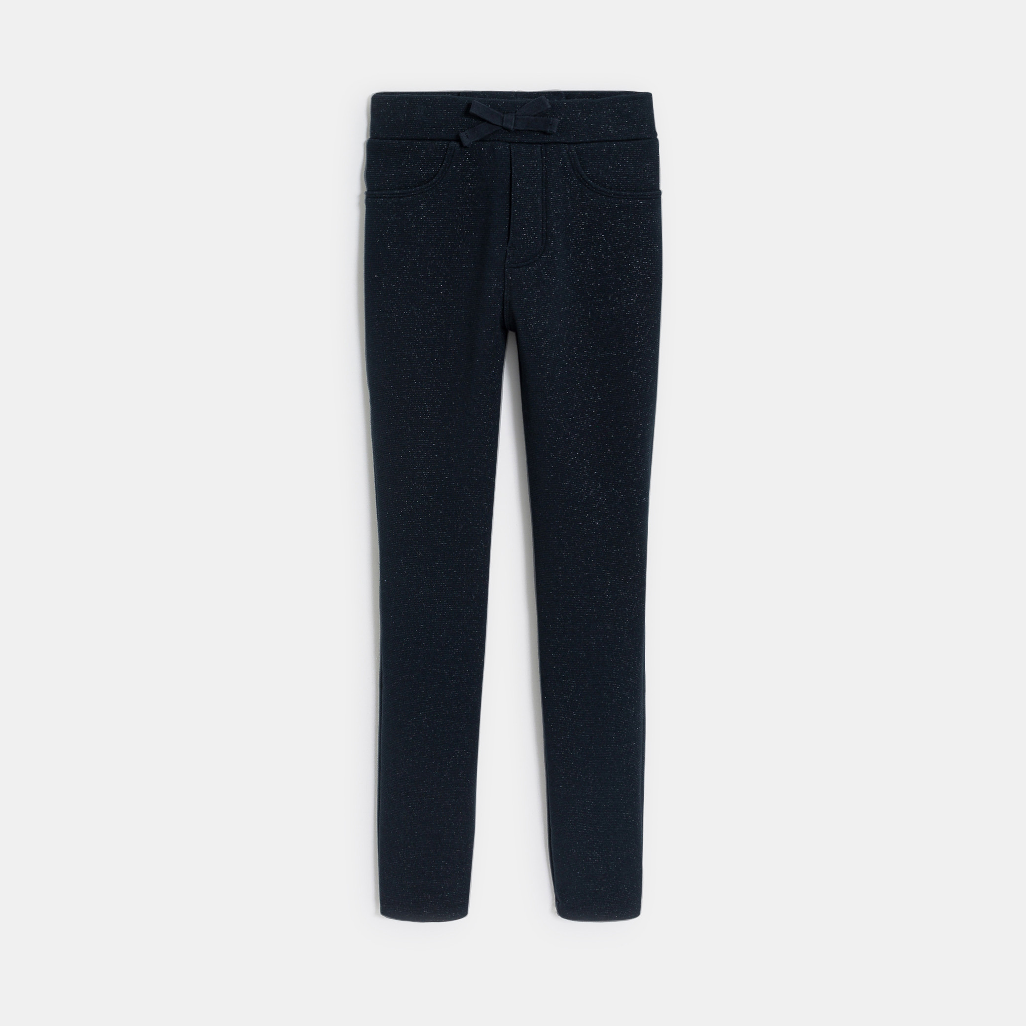 Jegging en jersey Milano pailleté beige foncé Fille - Noir