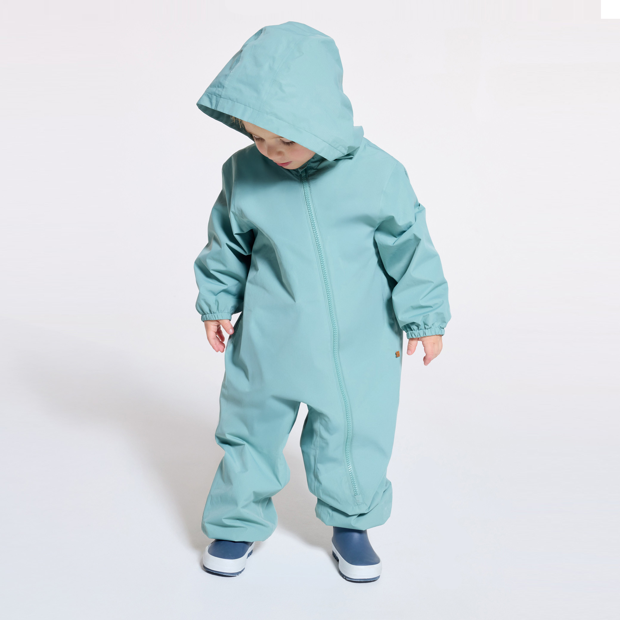 Combinaison de pluie doublée polaire vert bébé mixte - Vert Amande