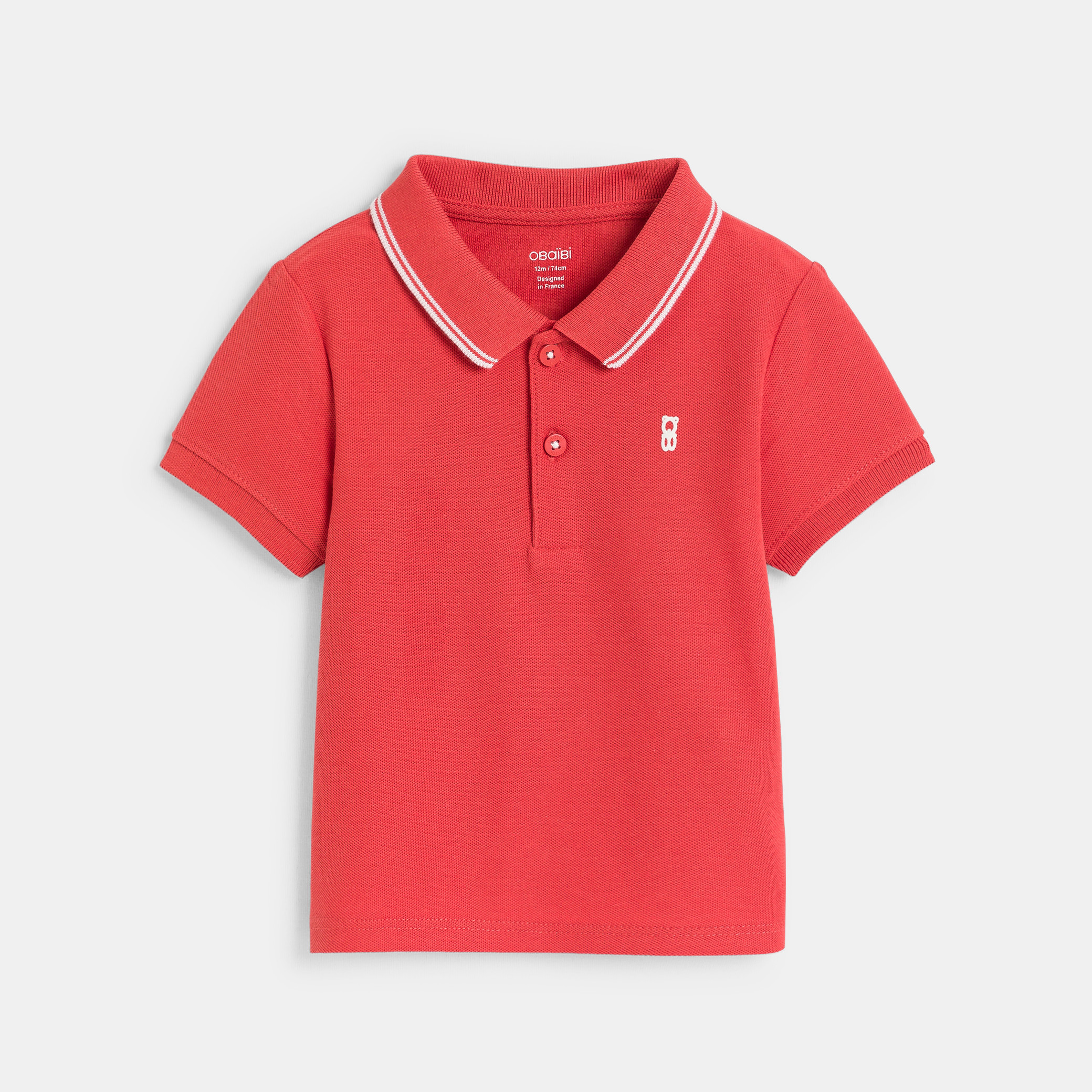 Polo bleu bébé garçon - Corail  Moyen