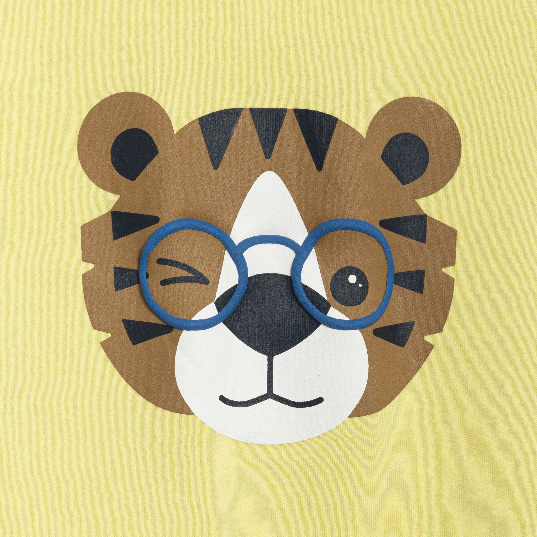 T-shirt tigre jaune bébé garçon - Lime Clair