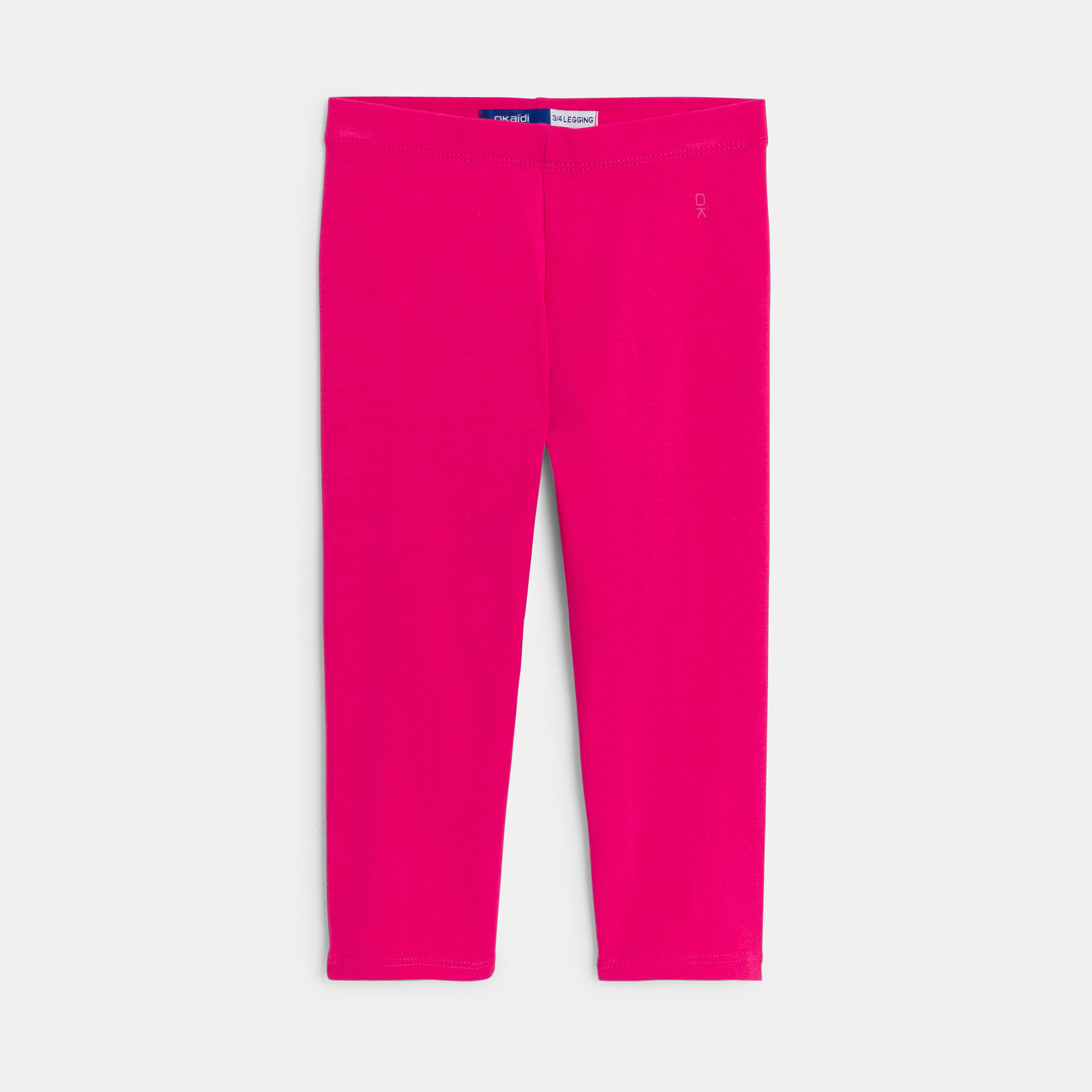 Legging court en jersey rose fille - Fuschia  Moyen