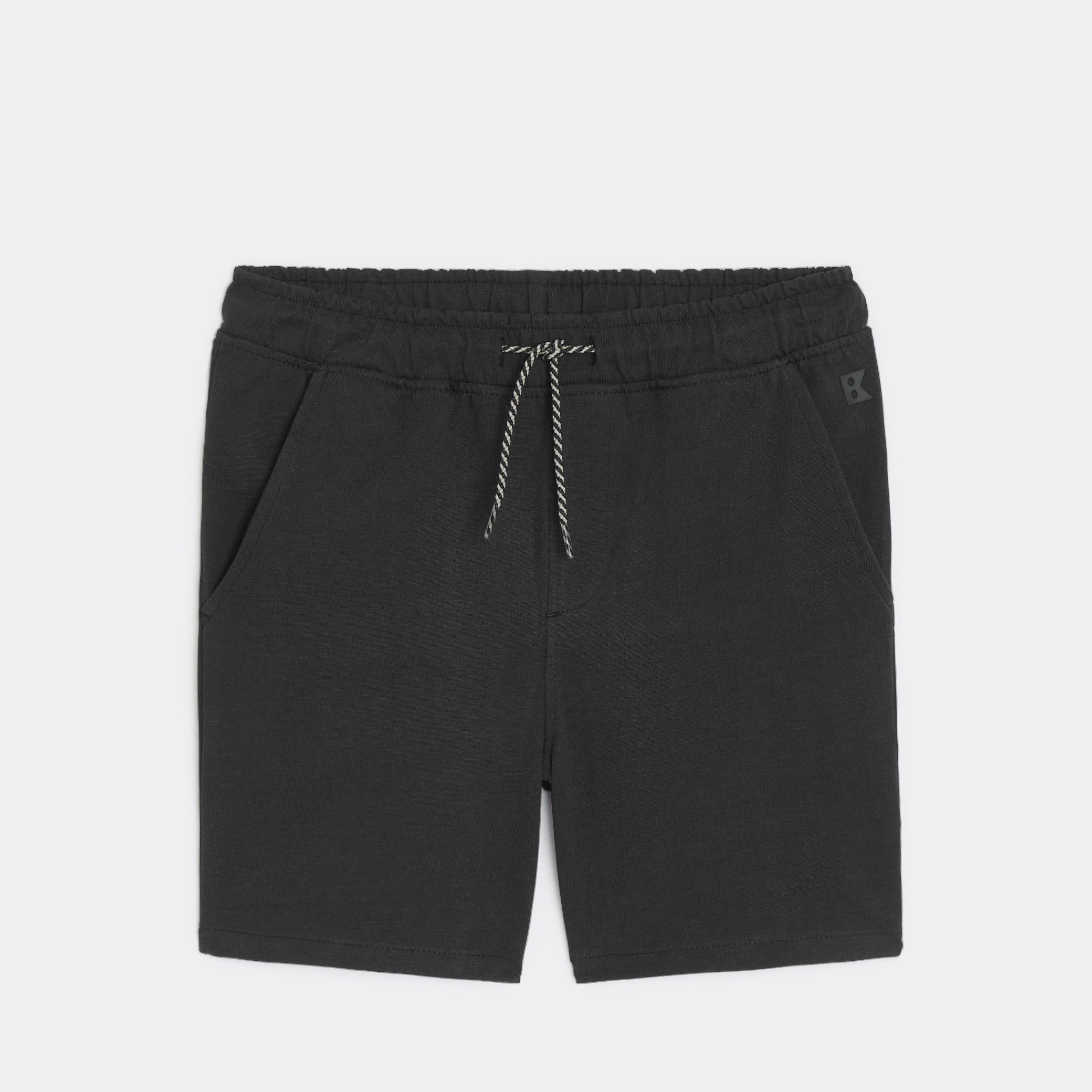 Bermuda en coton bleu garçon - Noir