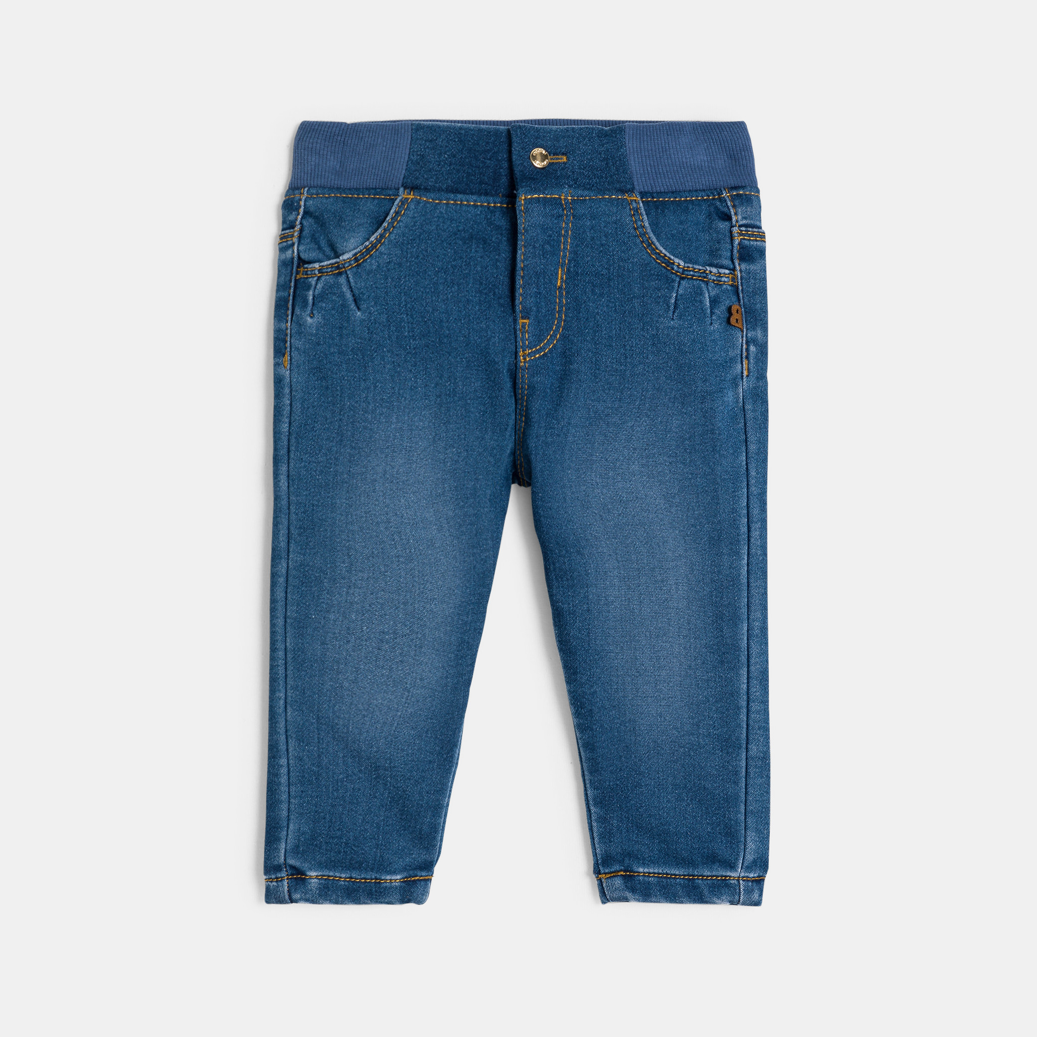 Jegging stretch bleu clair denim bébé fille - Denim bleu