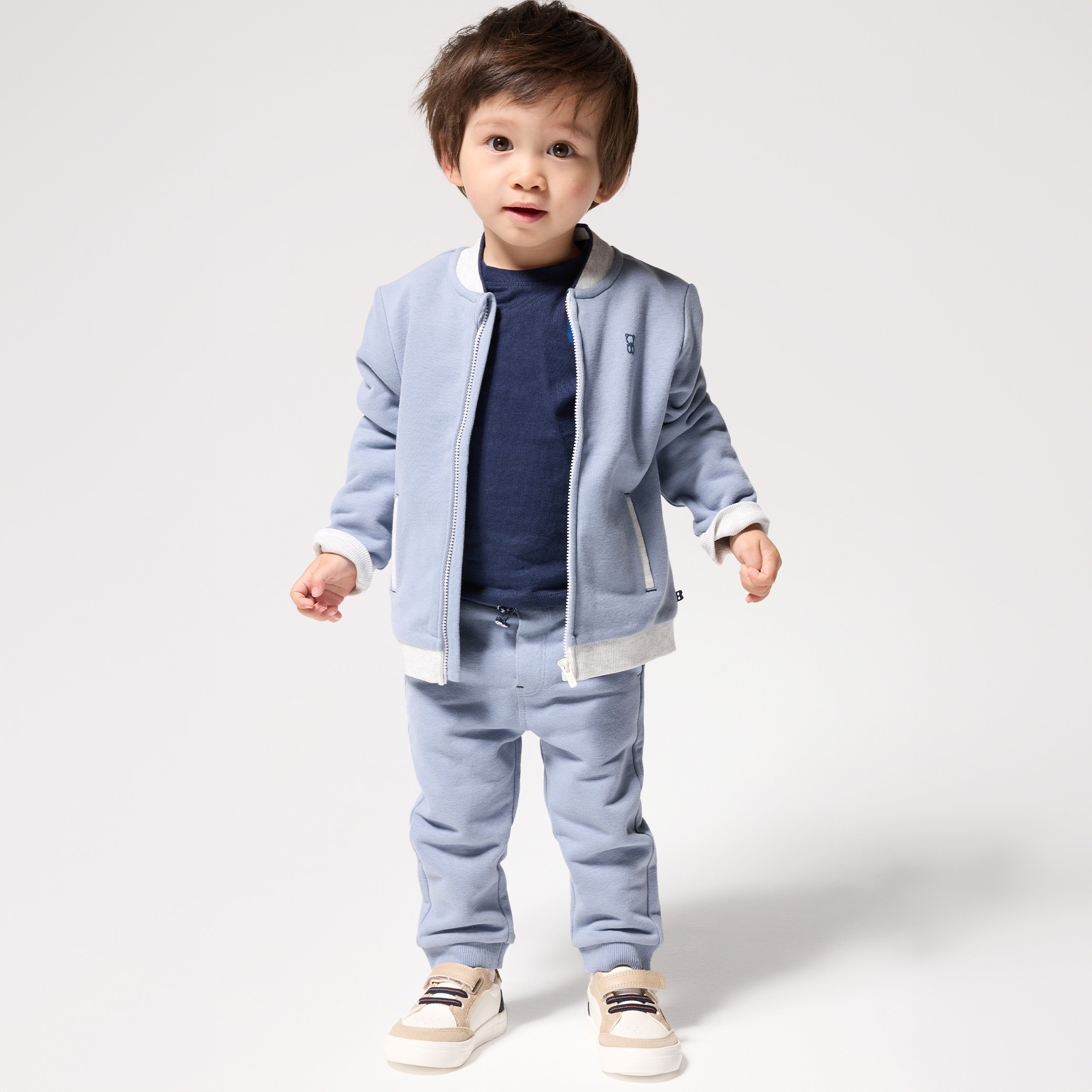 Pantalon jogging vert bébé garçon - Bleu horizon