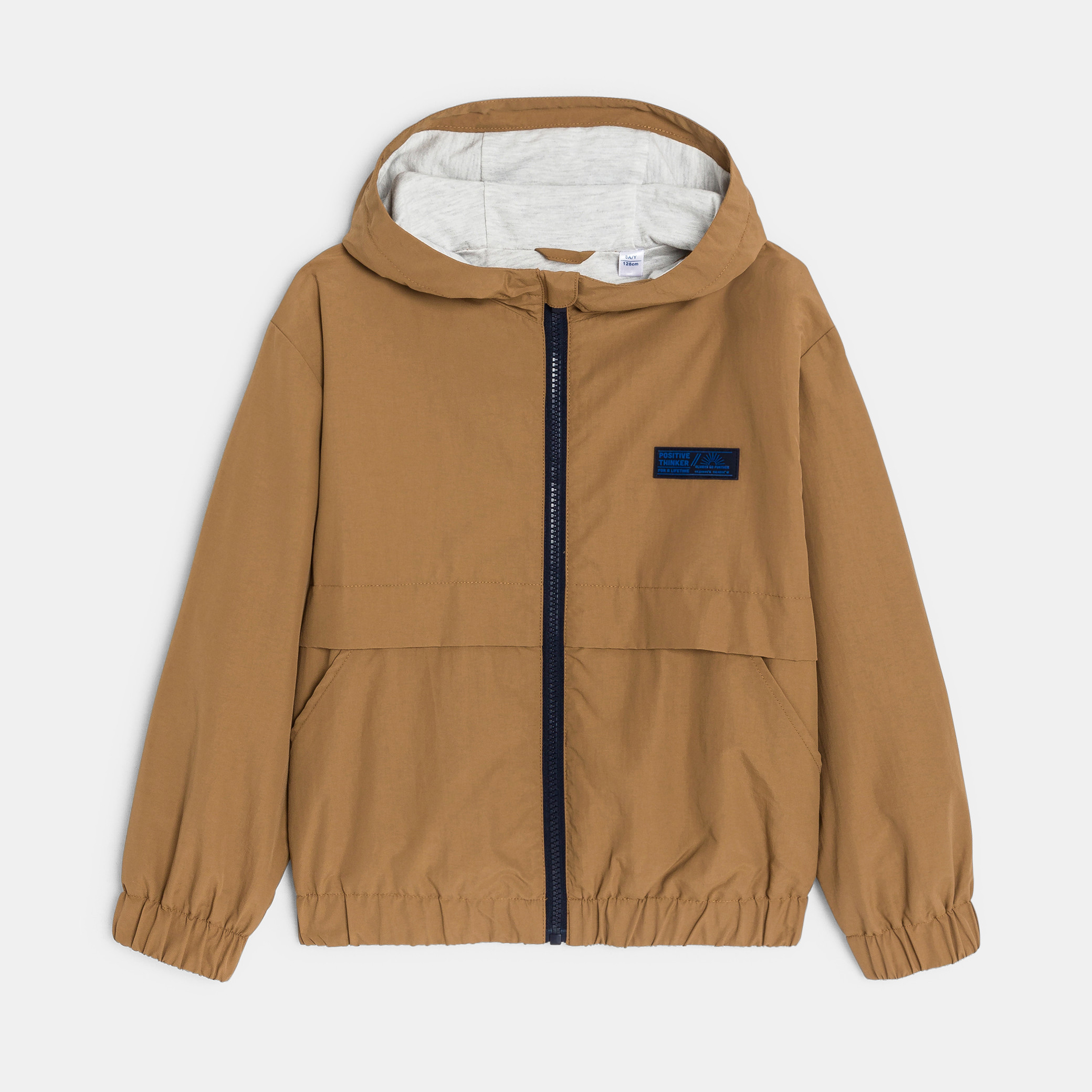 Blouson coupe-vent déperlant bleu Garçon - Brun Clair