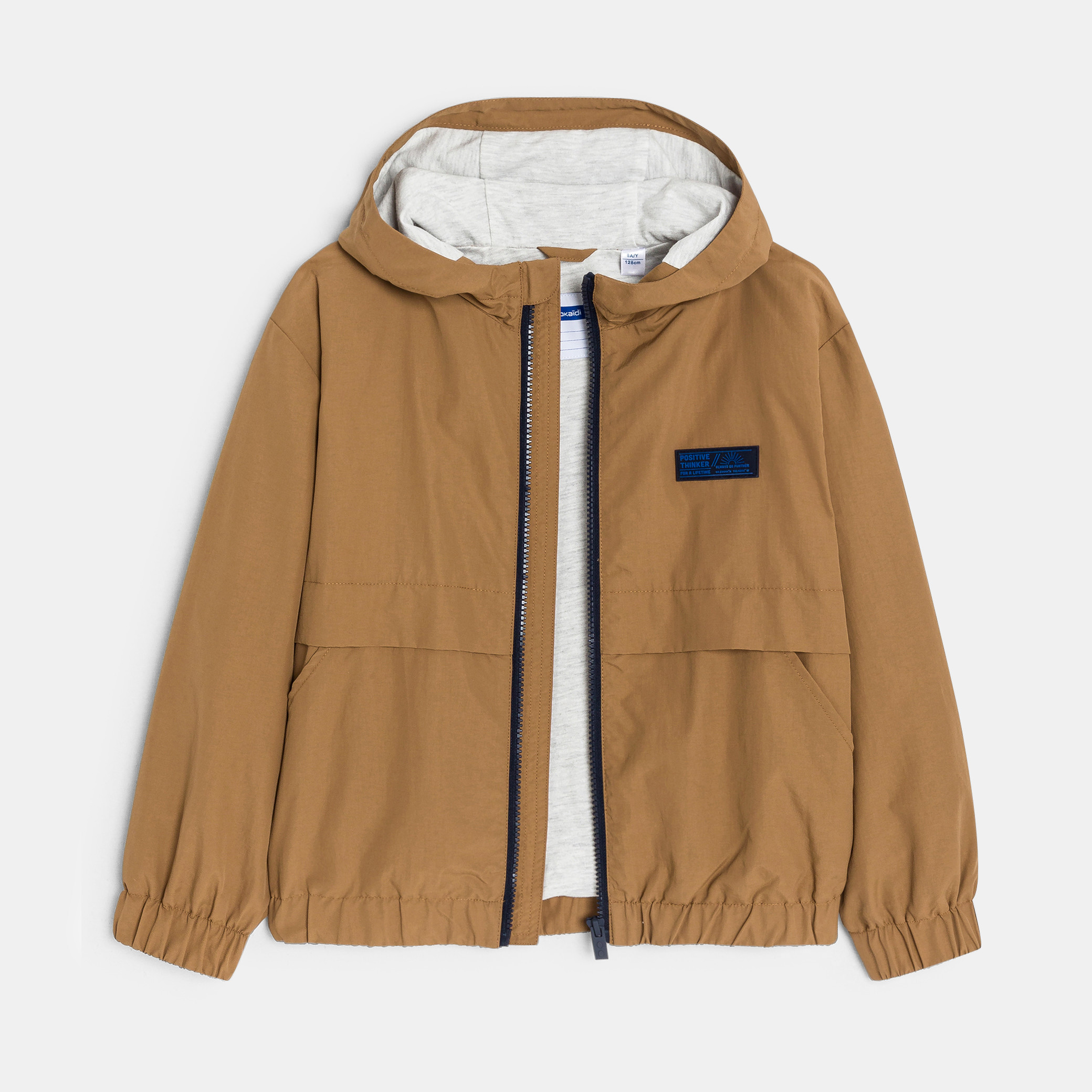 Blouson coupe-vent déperlant bleu Garçon - Brun Clair