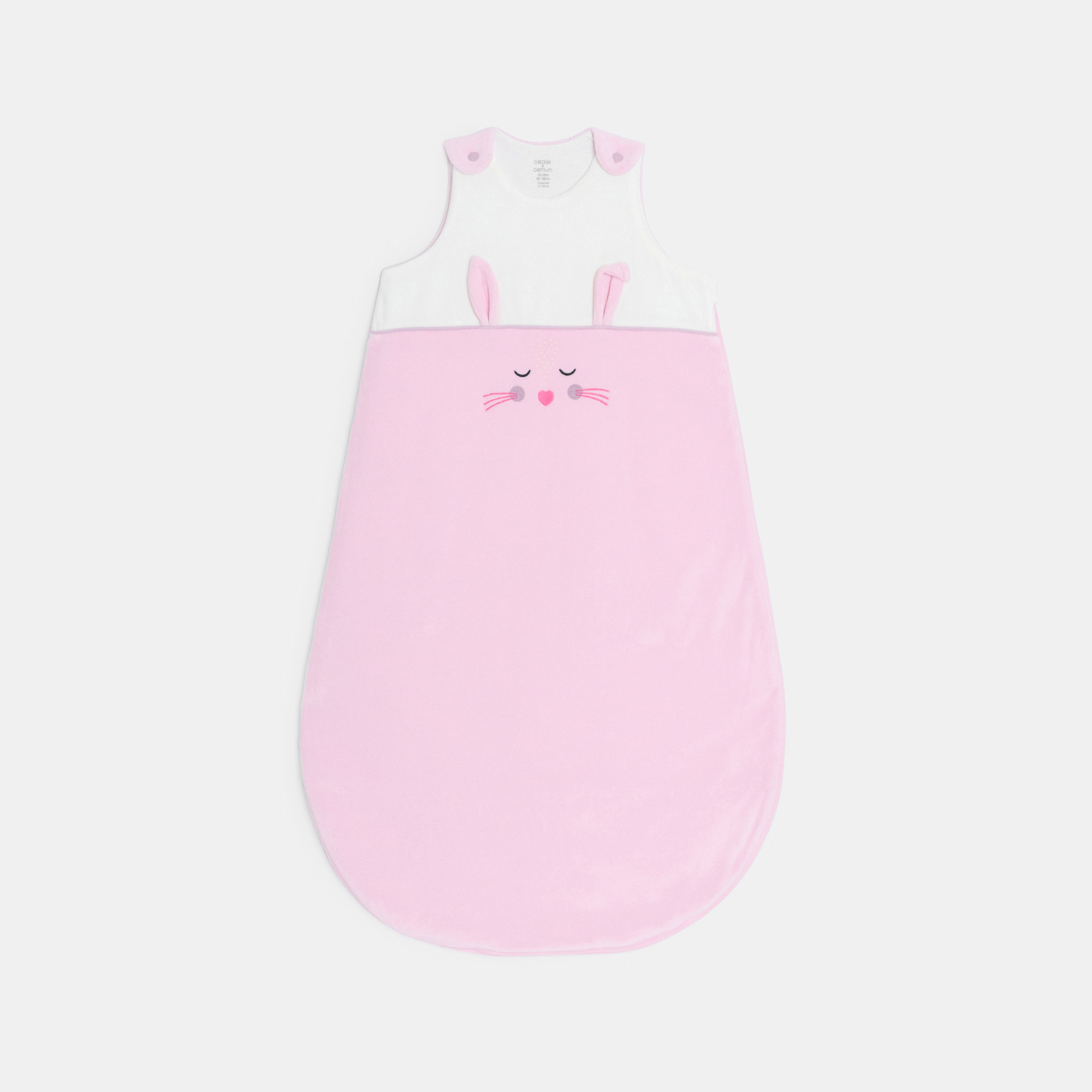Gigoteuse lapin bébé rose - Rose rêve