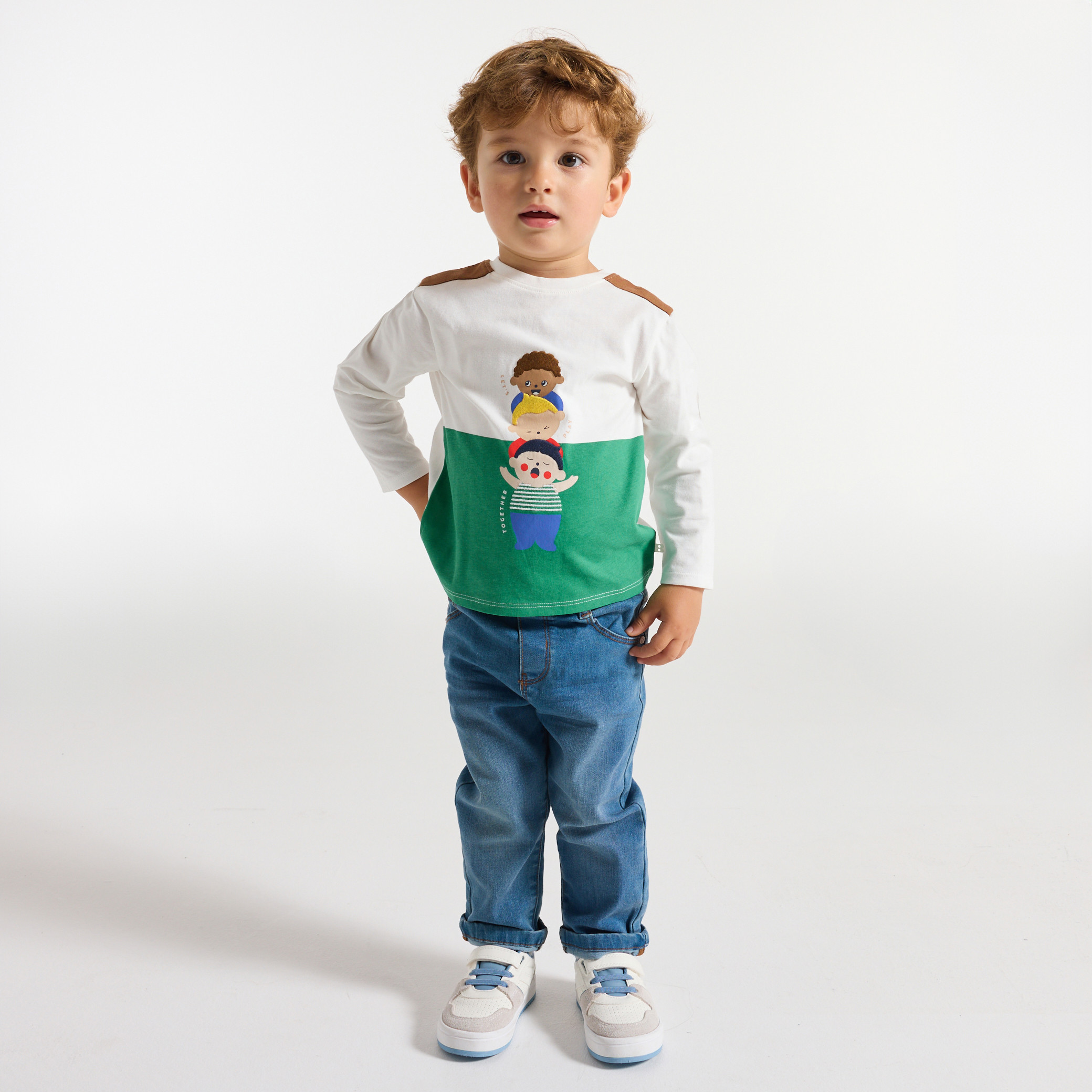 T-shirt vert bébé garçon - Vert trèfle