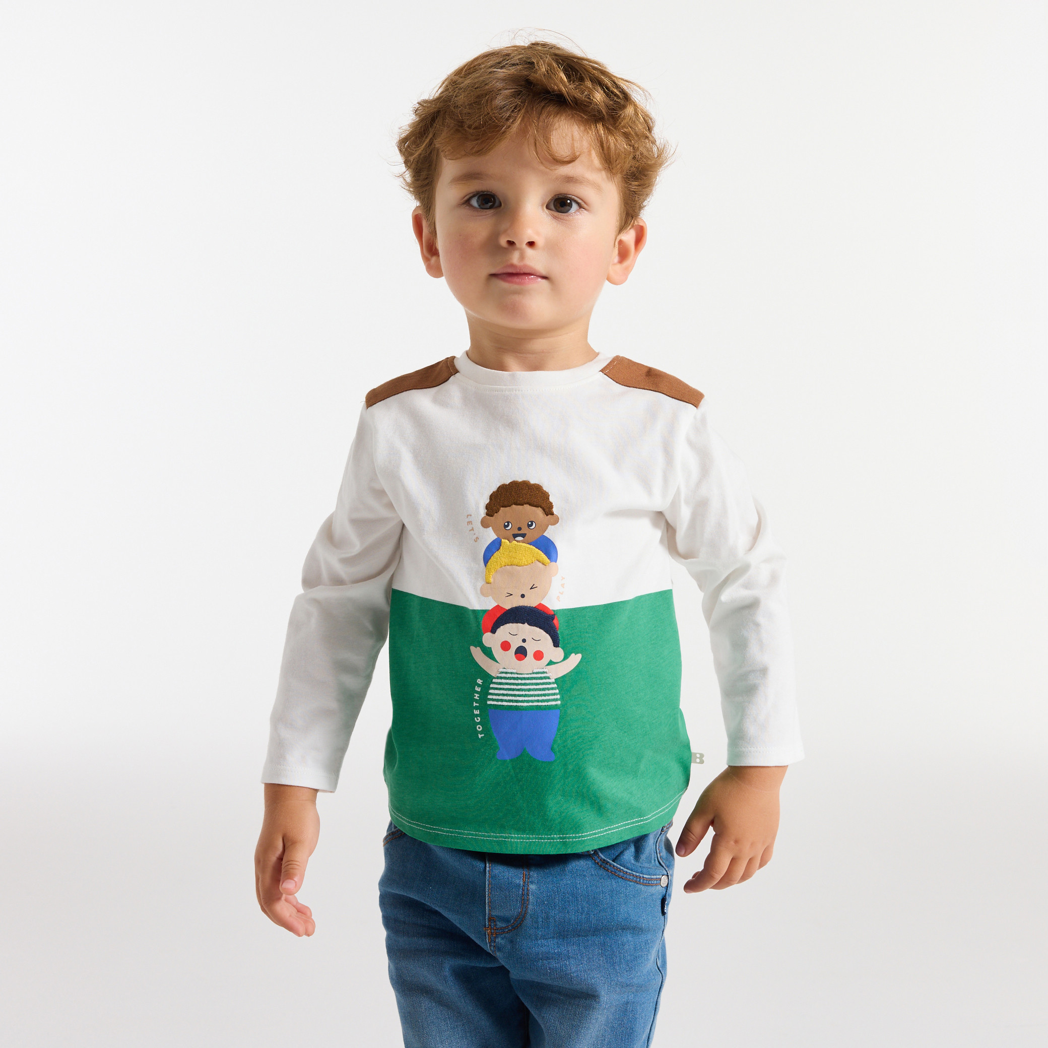 T-shirt vert bébé garçon - Vert trèfle