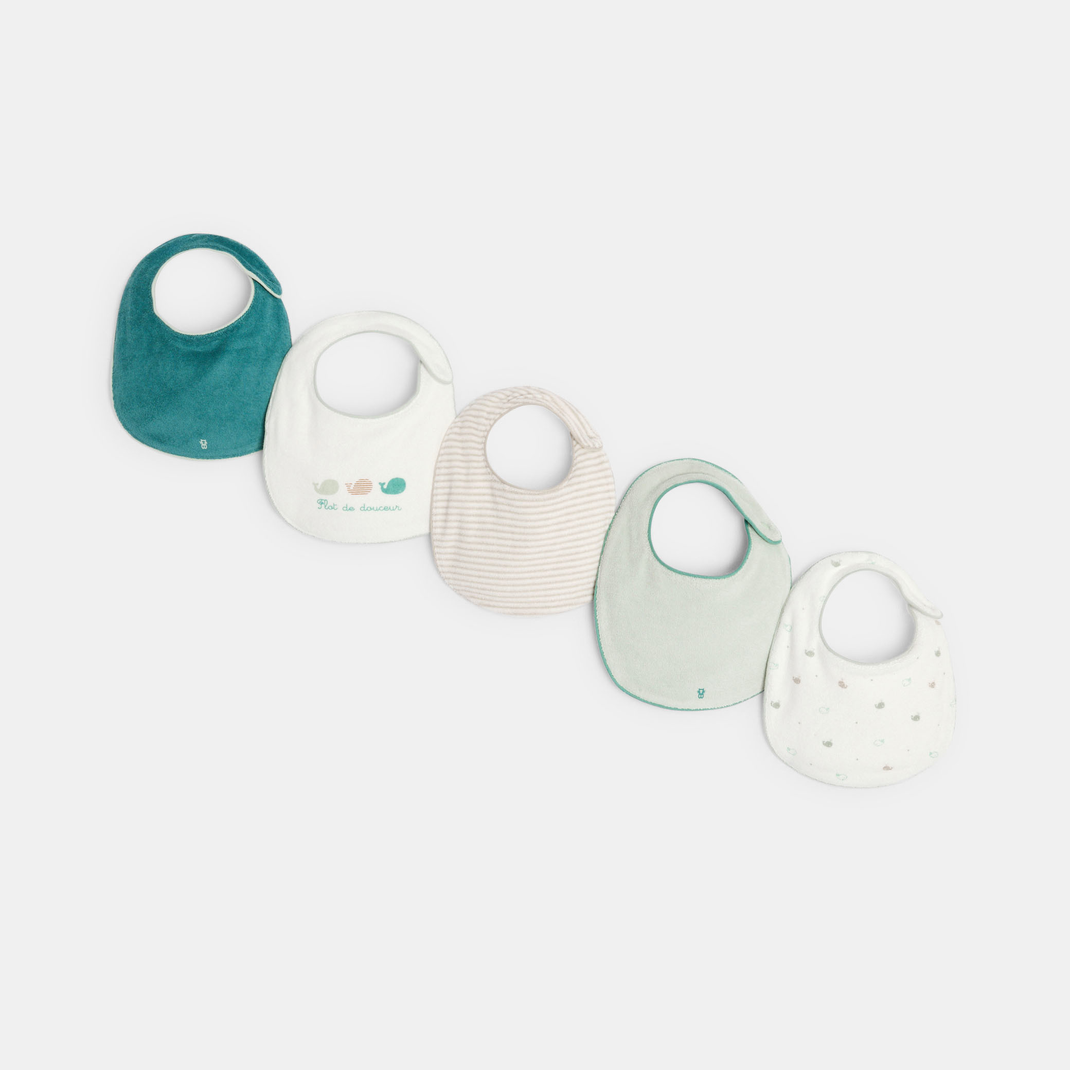 Lot de bavoirs multicolores bébé garçon - Imprimé multicolore