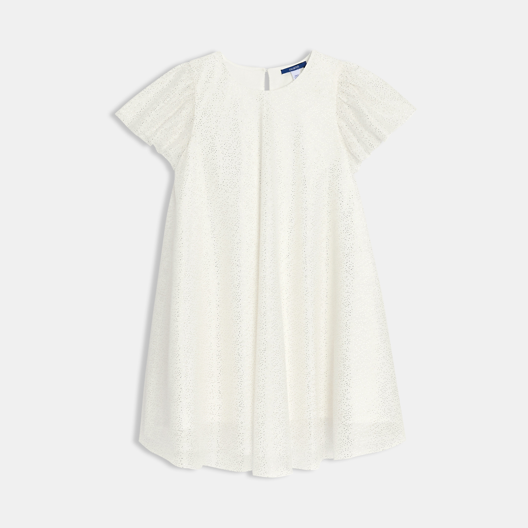 Robe de fête à paillettes blanche Fille - Blanc