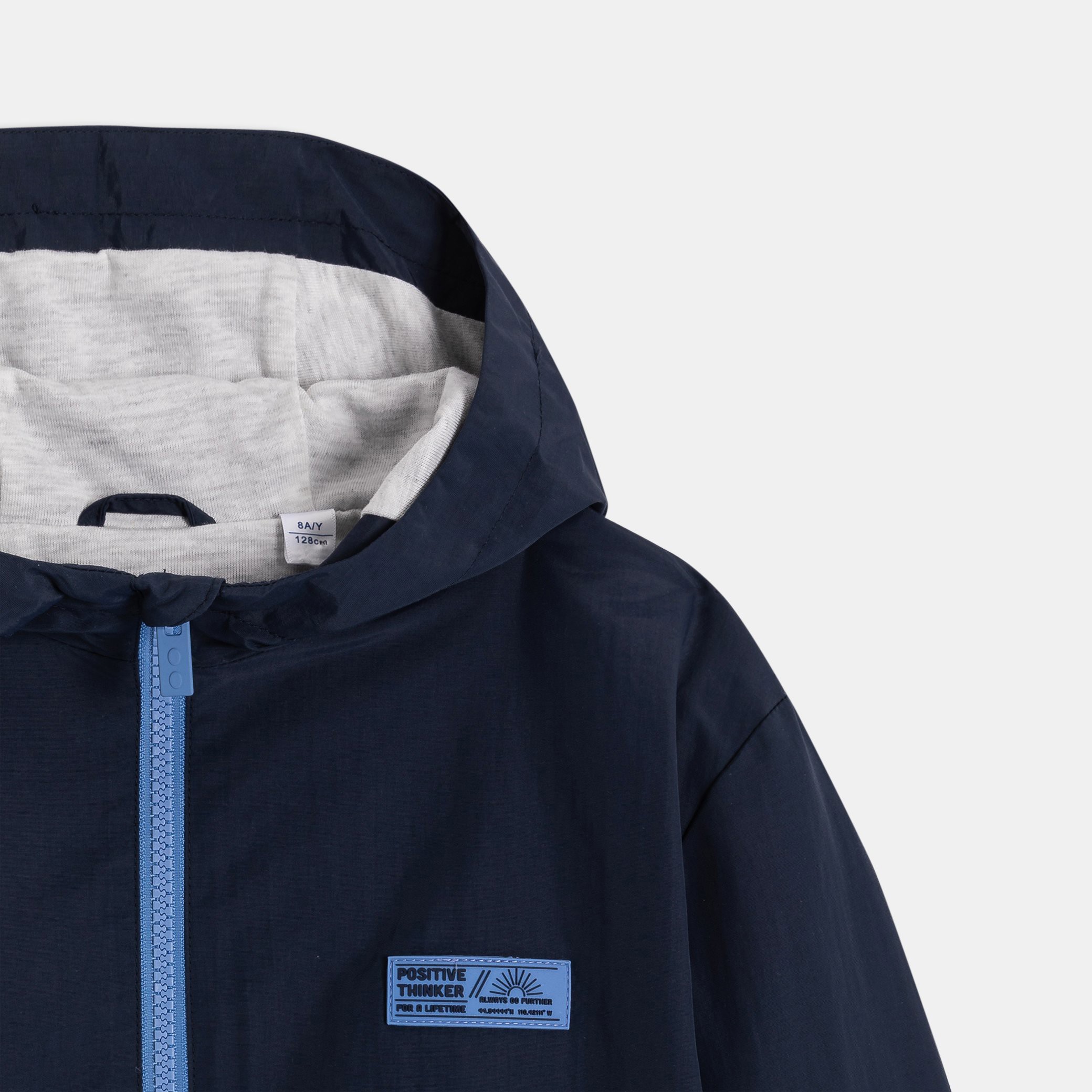 Blouson coupe-vent déperlant bleu Garçon - Bleu navy
