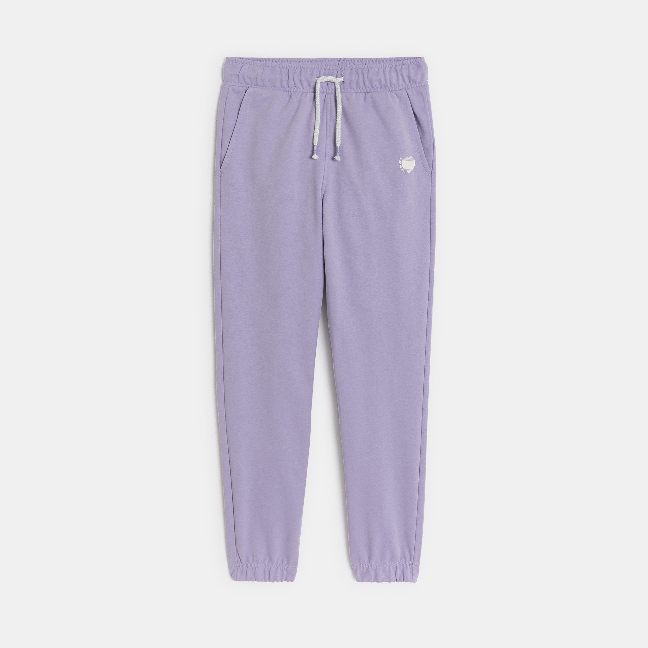 Jogging rose en molleton Fille - Violet Orchidée