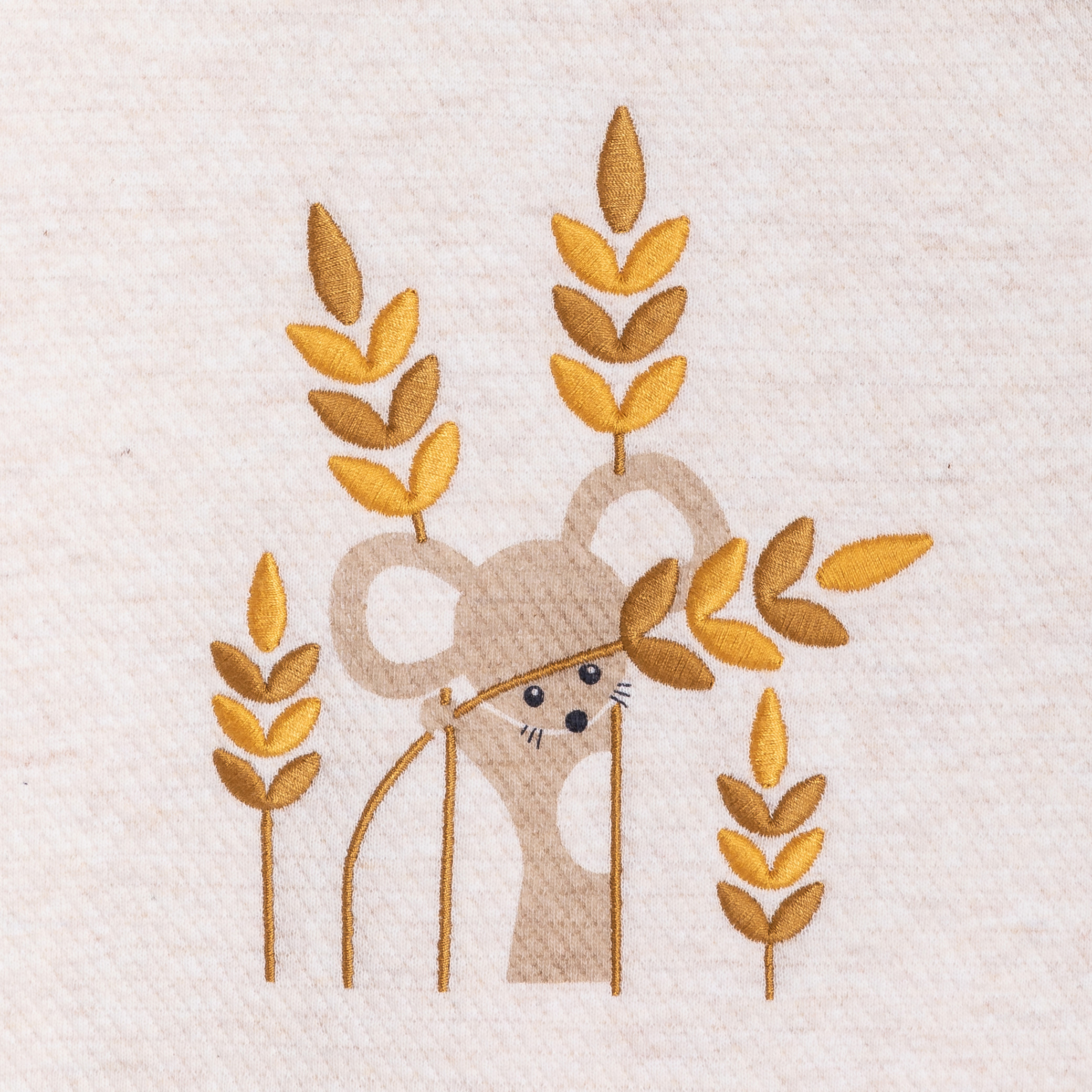 Sweat beige à motif animalier bébé garçon - Ecru chiné