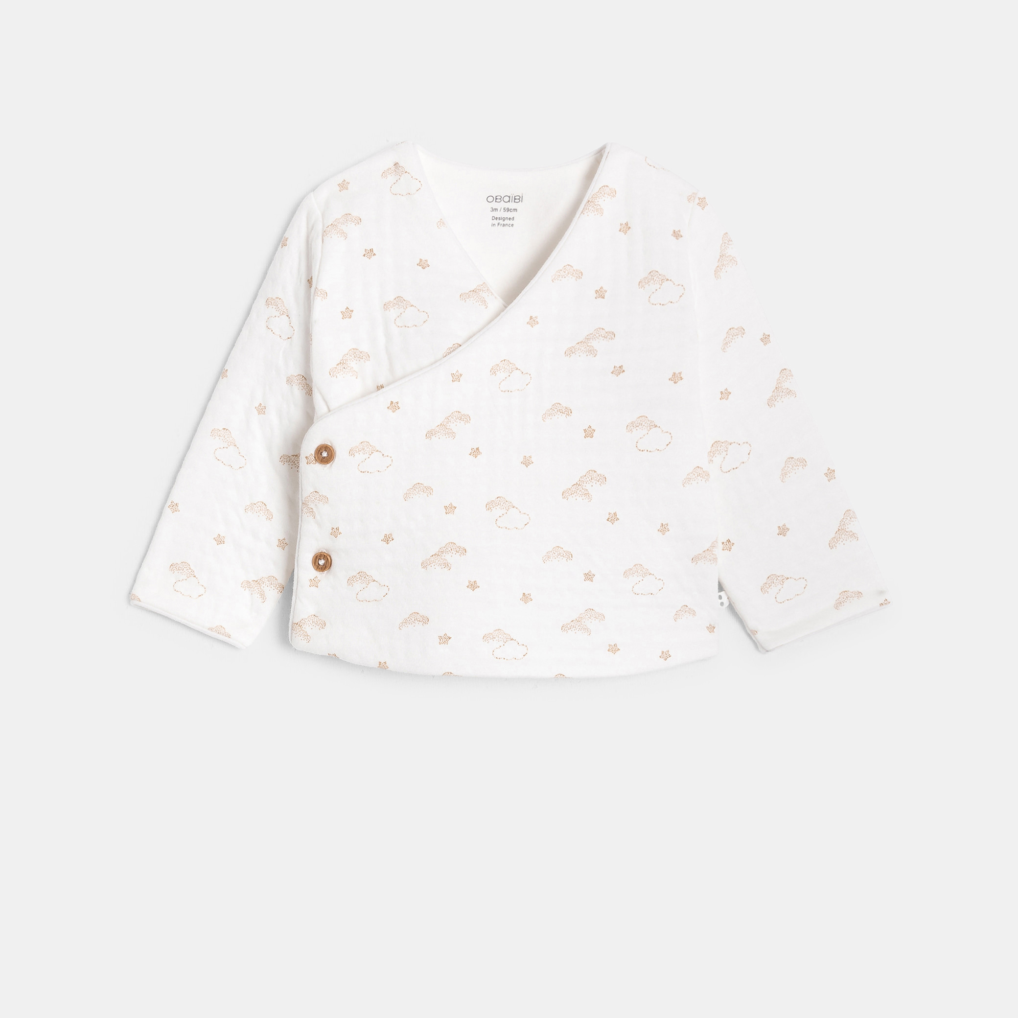 Ensemble 3 pièces beige bébé mixte - Imprimé beige