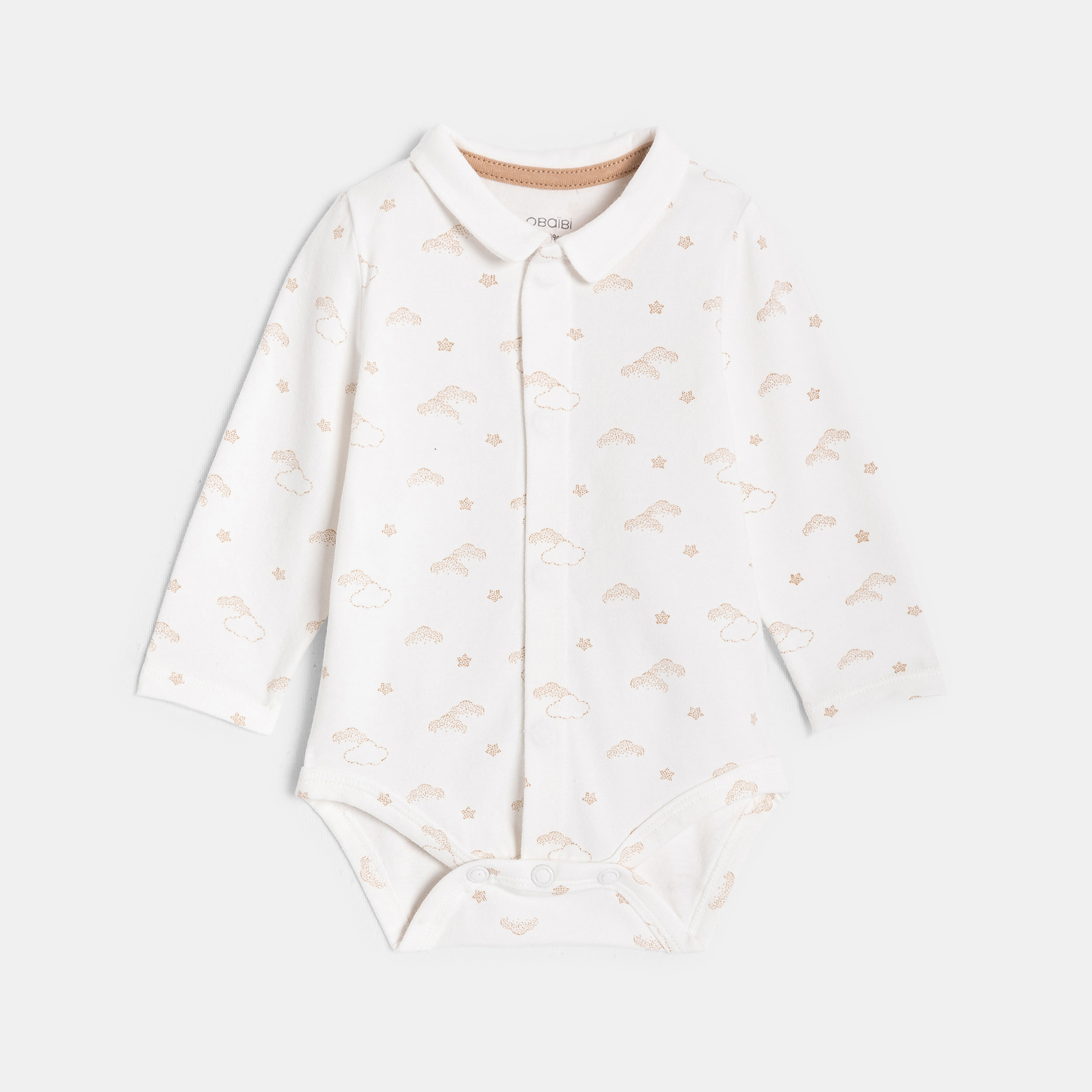 Ensemble salopette et body beige bébé garçon - beige