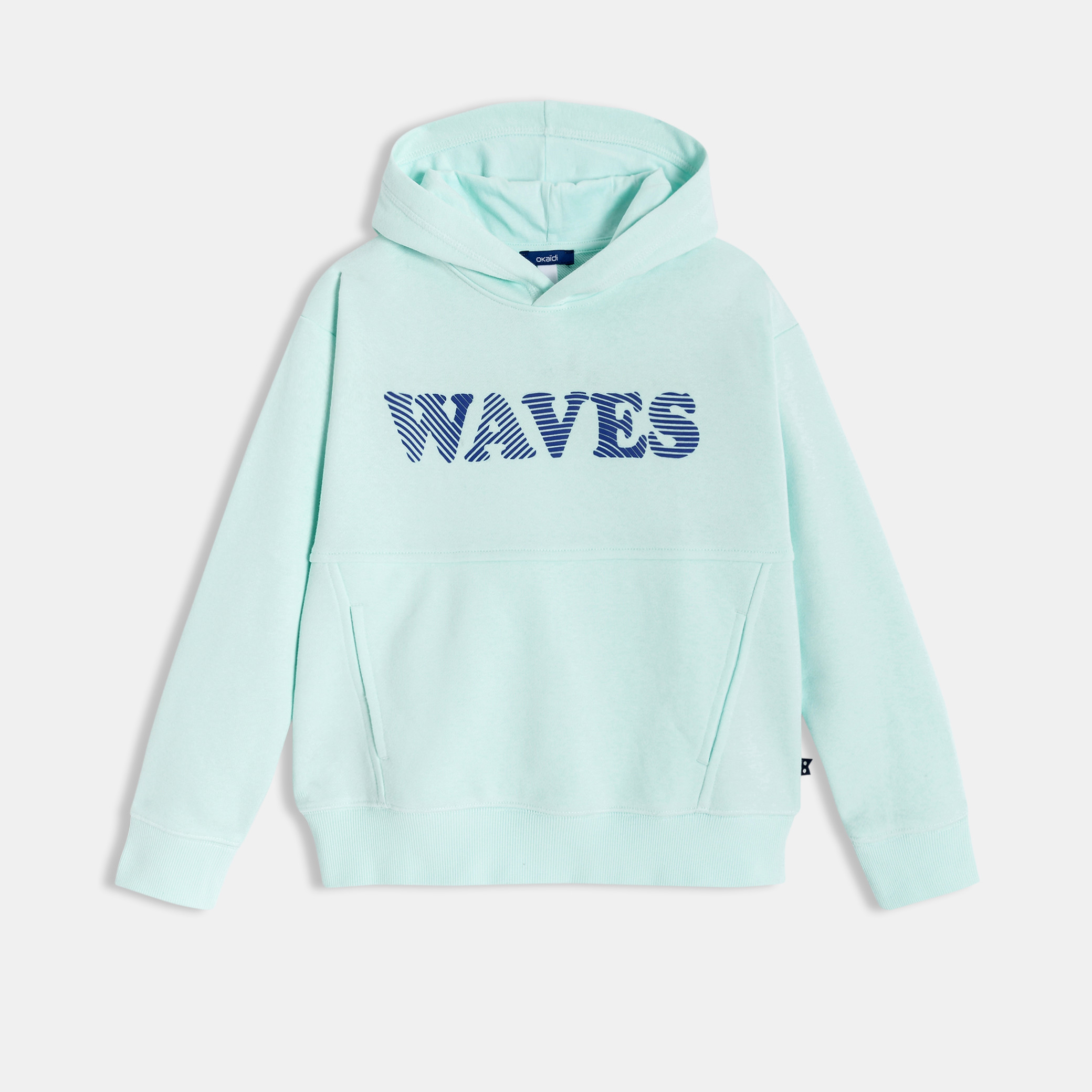 Sweat à capuche vert Garçon - Vert aqua