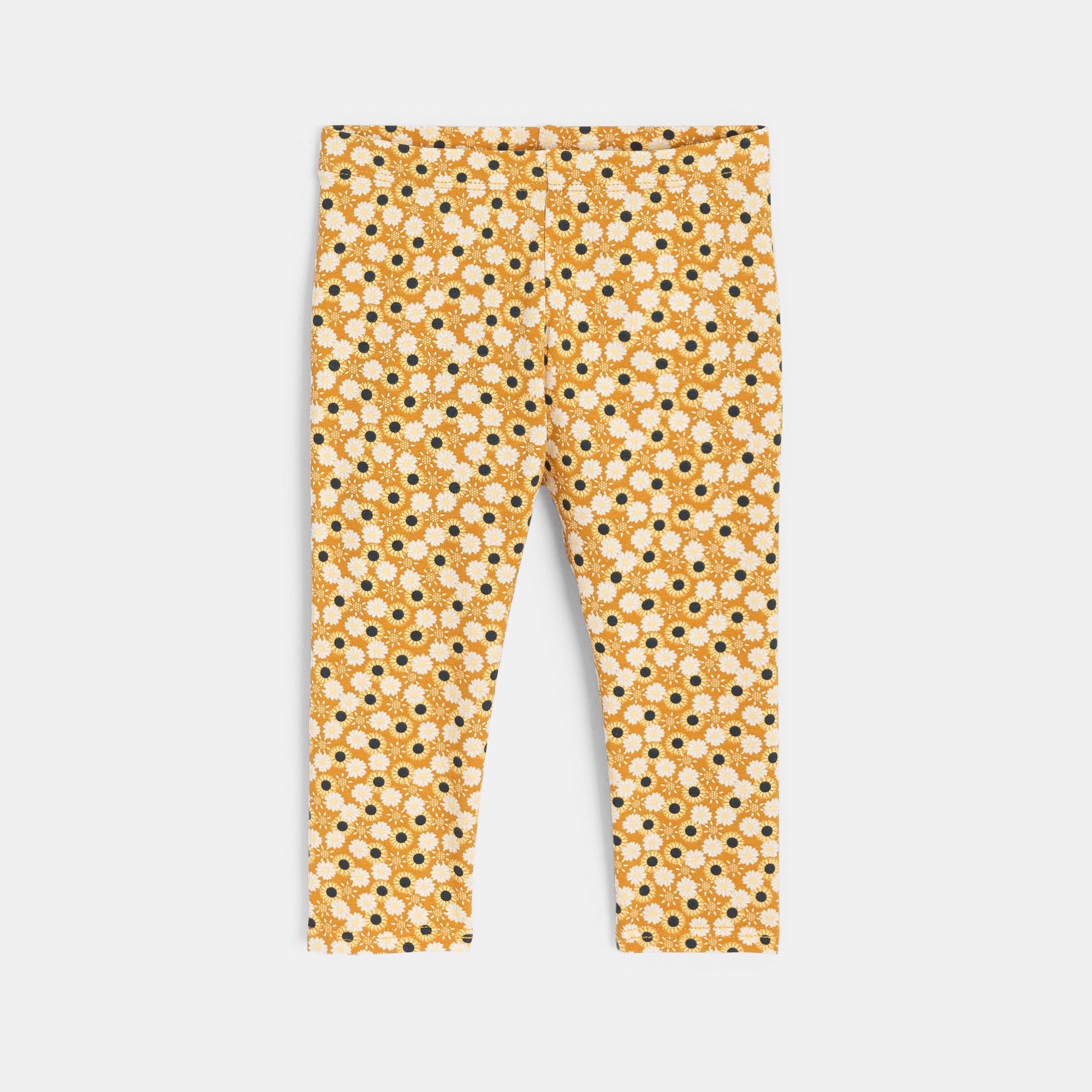 Legging fruits rose bébé fille - Imprimé jaune