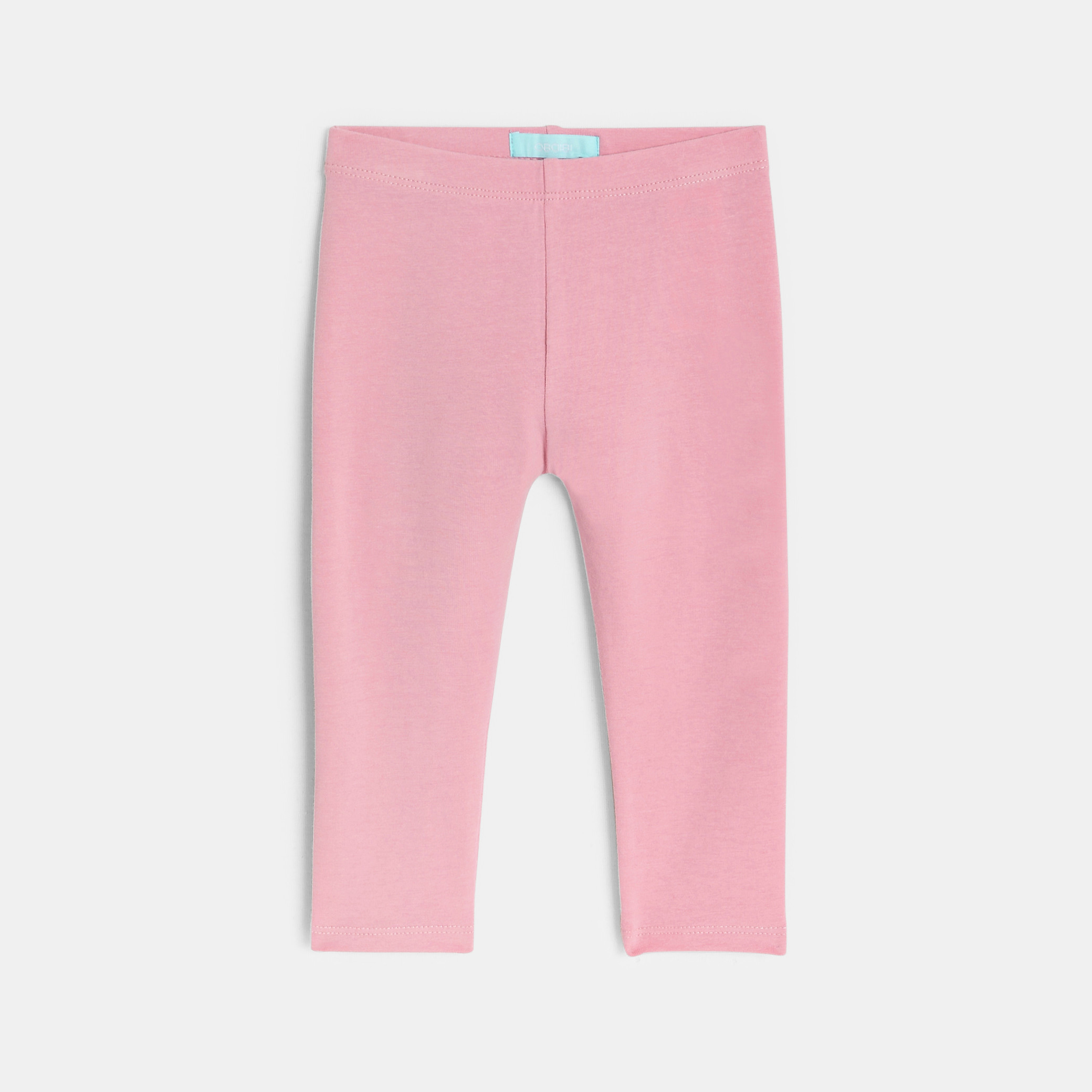 Ensemble sweat et legging bleu bébé fille - Imprimé rose