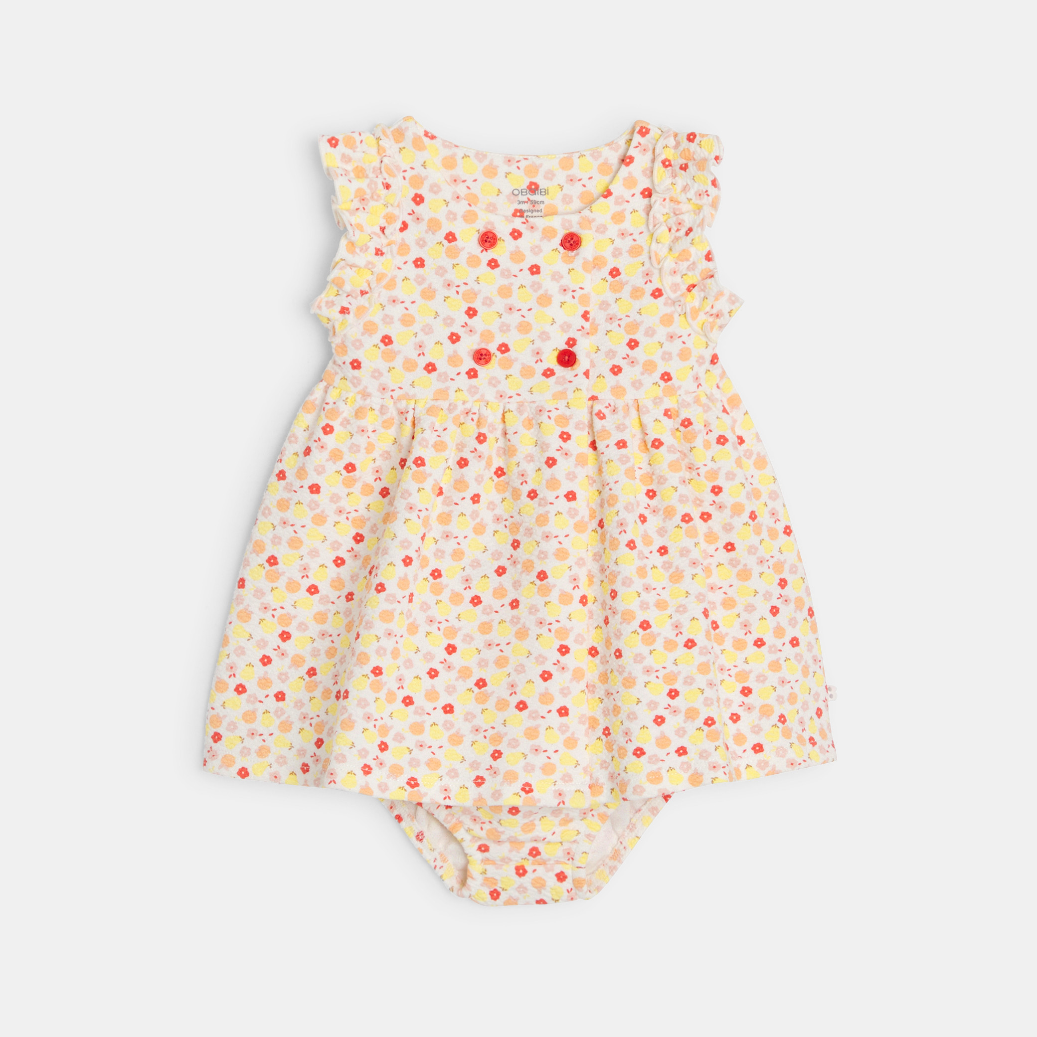 Robe imprimée multicolore bébé fille - Imprimé multicolore
