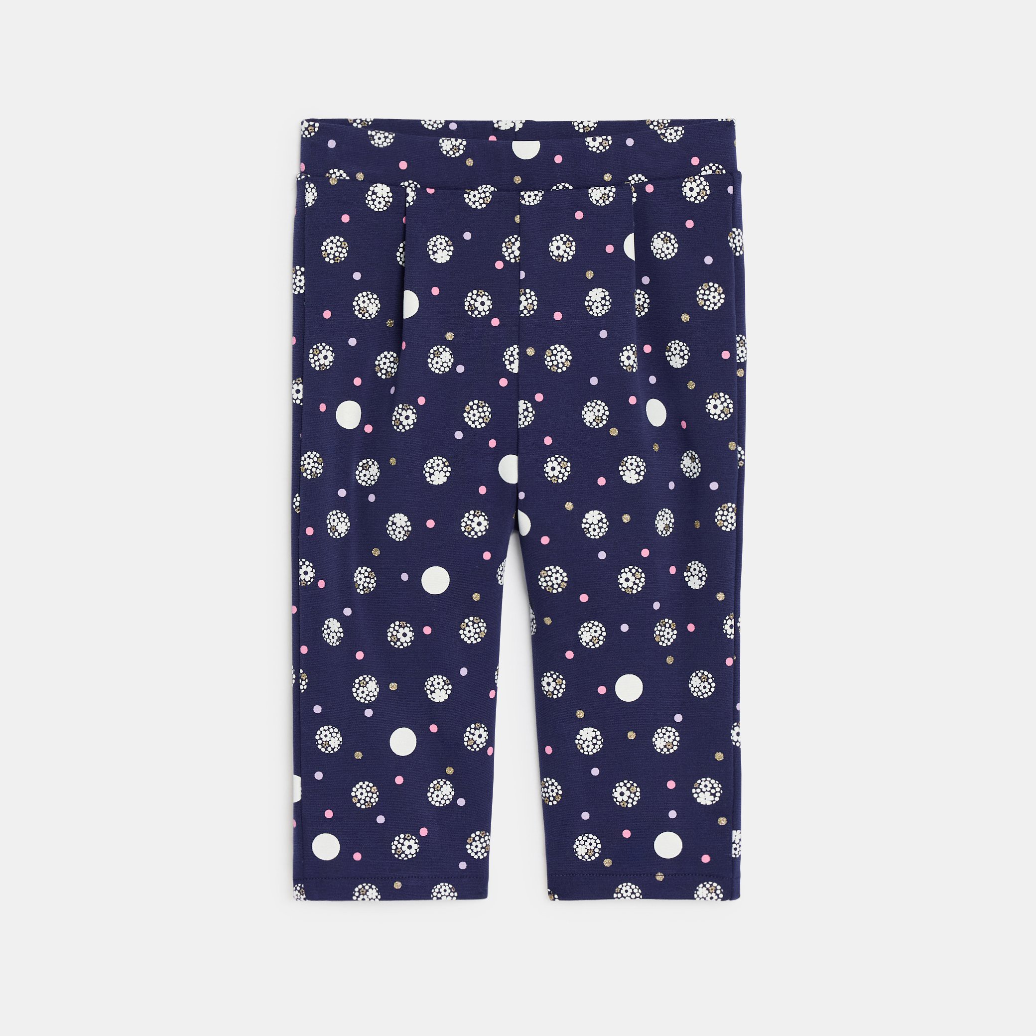 Ensemble bleu imprimé fleuri bébé fille - Imprimé bleu