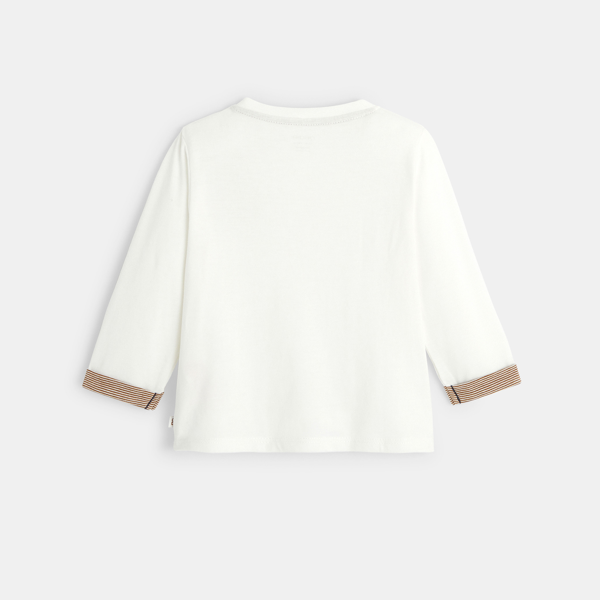 T-shirt animal bleu bébé garçon - Blanc