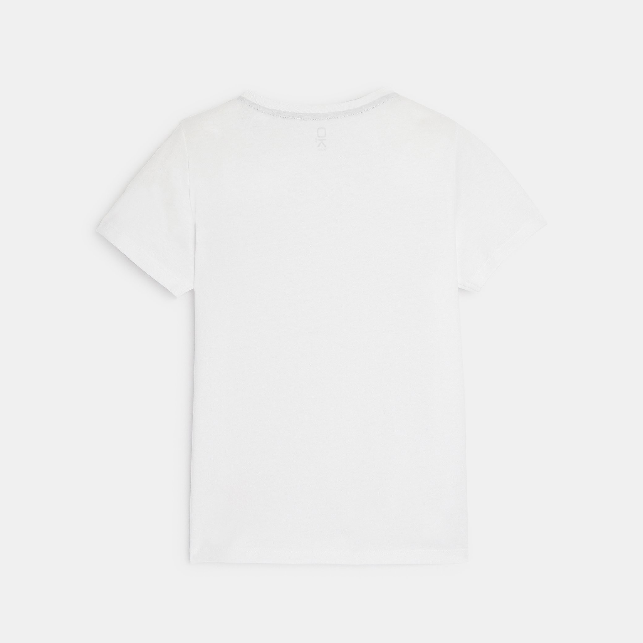 T-shirt basique manches courtes blanc garçon - Blanc