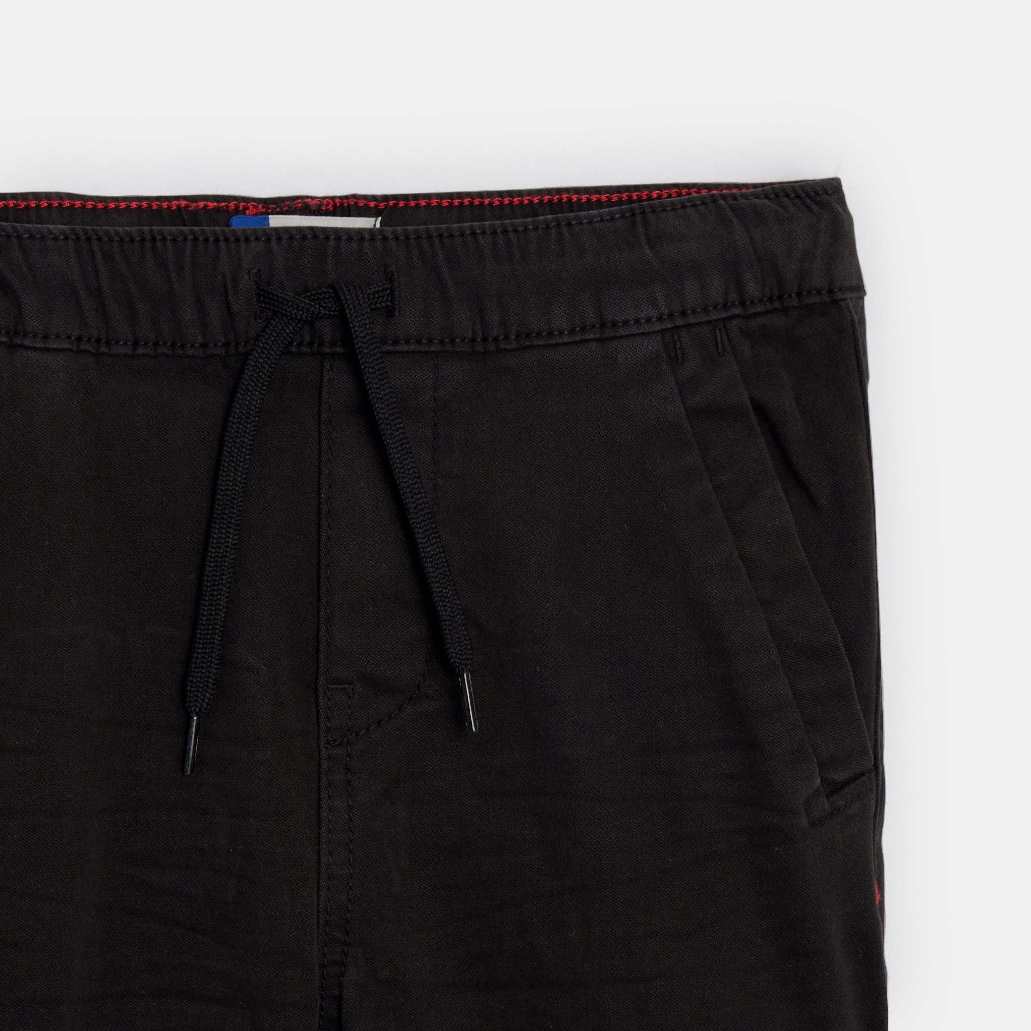 Pantalon cargo en toile vert garçon - Noir