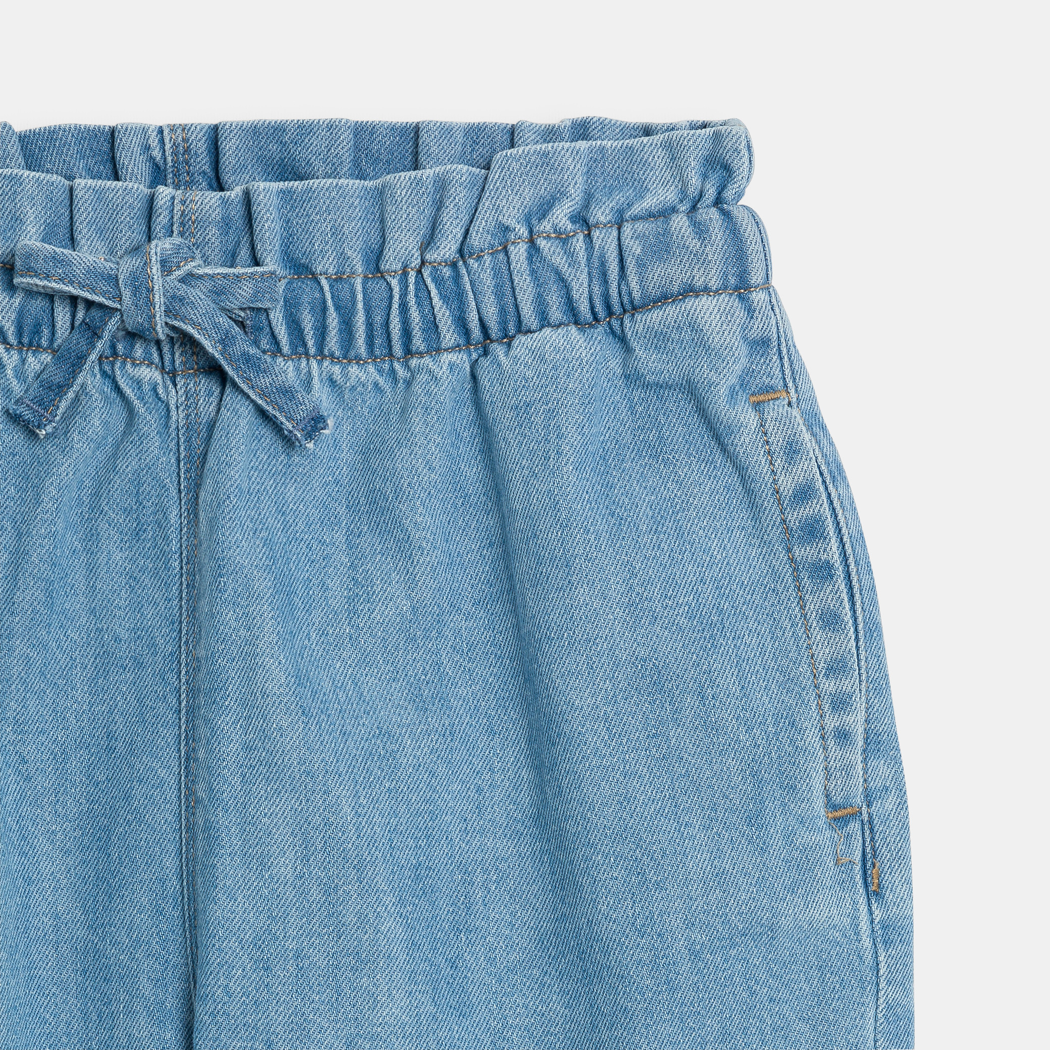 Short en jean léger bleu Fille - triple stone