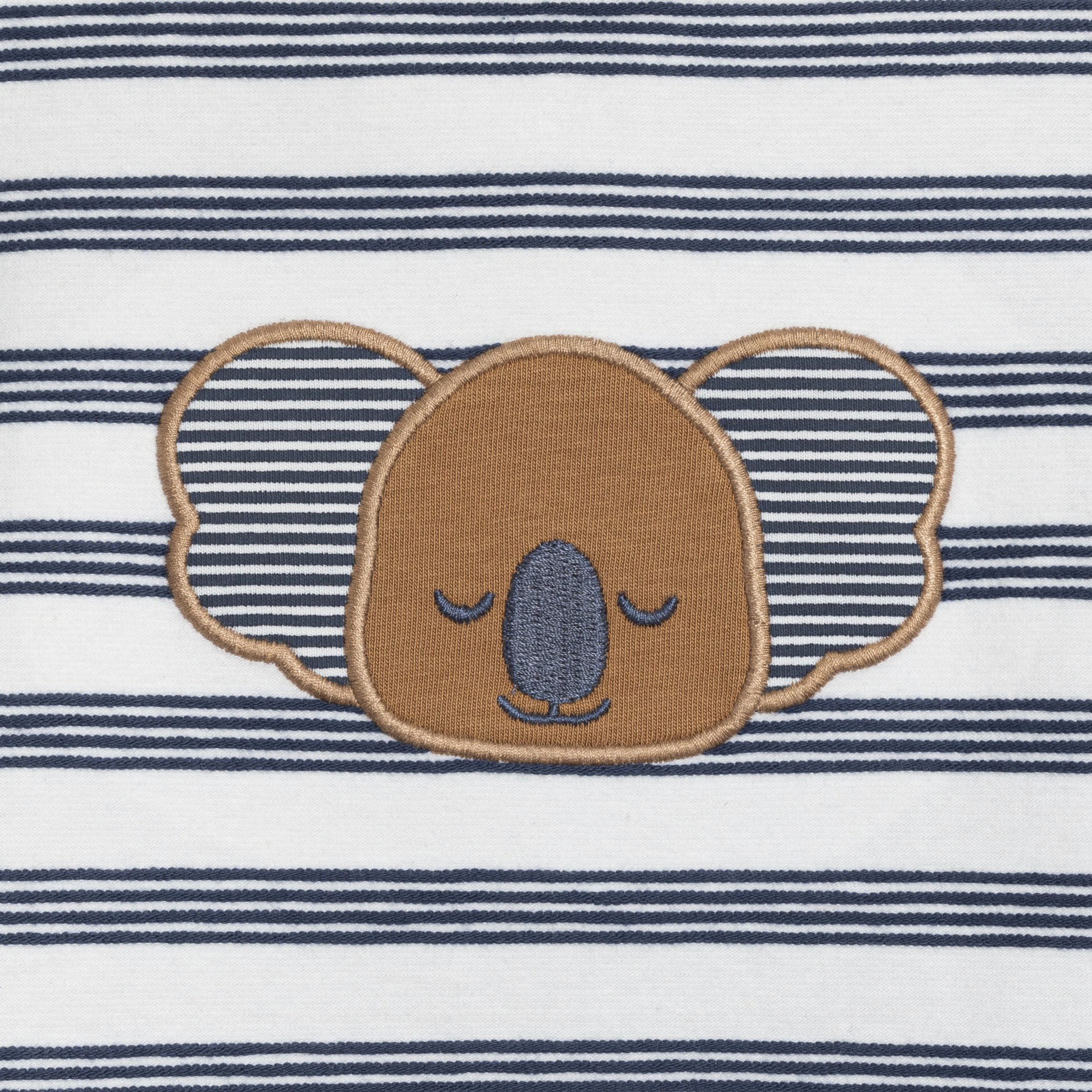 Combi courte rayée koala bleu bébé garçon - Imprimé bleu