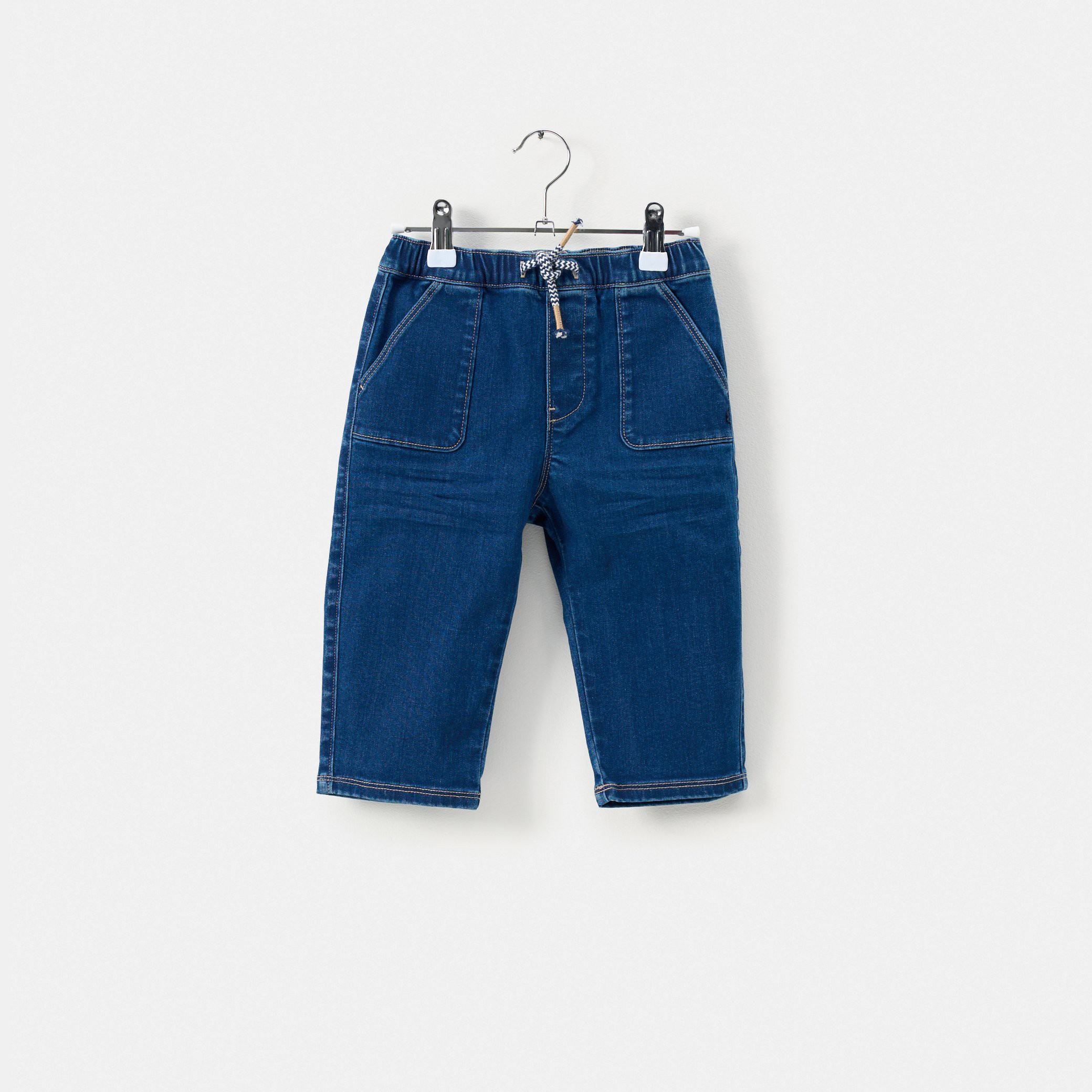 Jean droit bleu stretch bébé garçon - Denim bleu stone