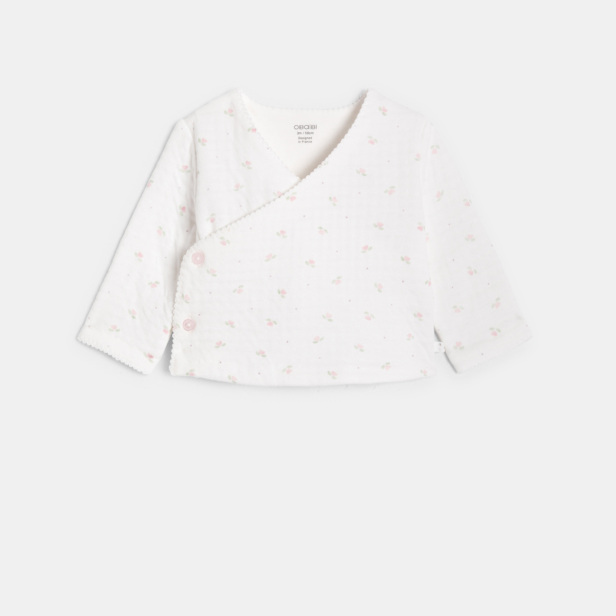 Ensemble rose 3 pièces bébé fille - Imprimé rose